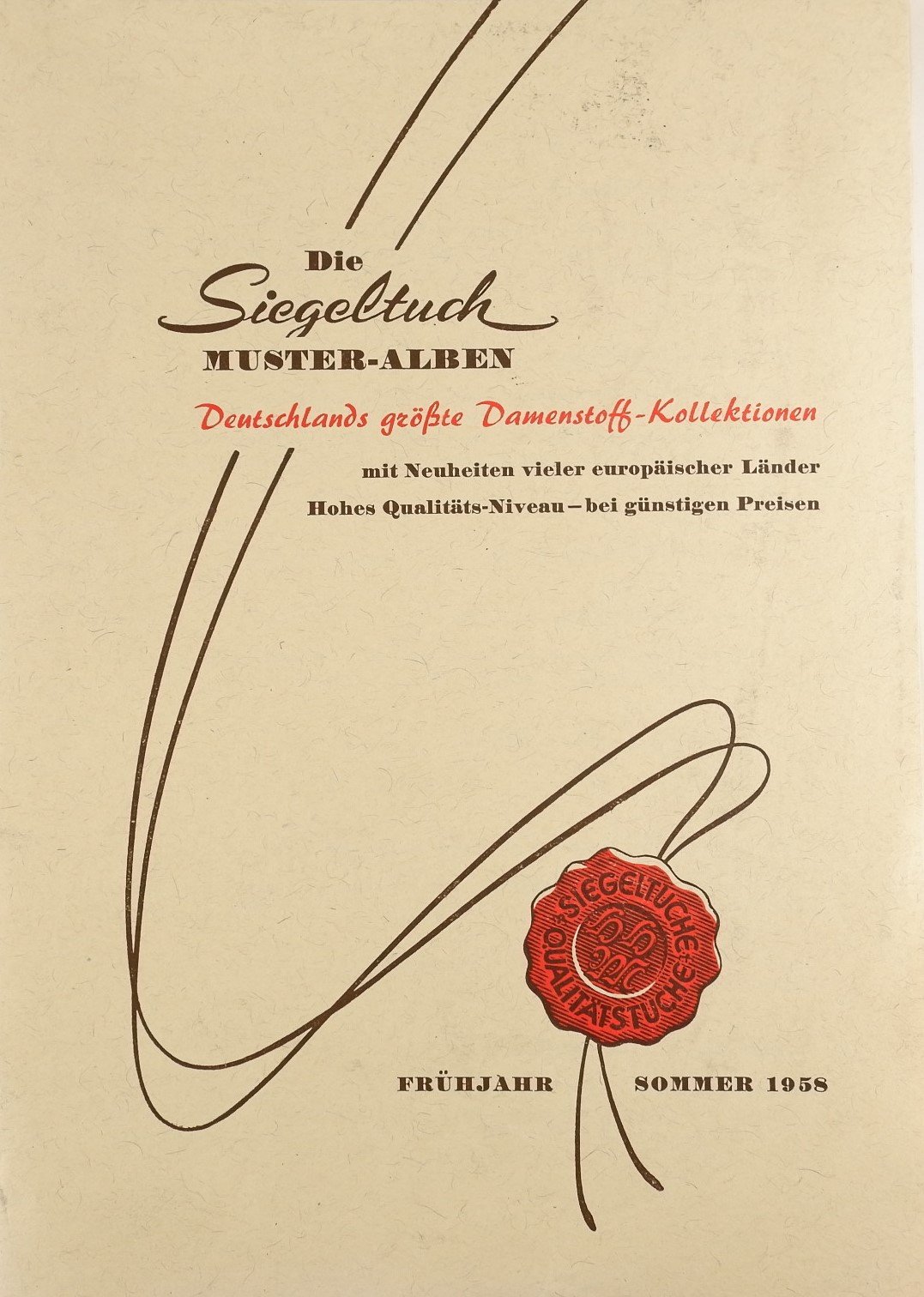 Die Siegeltuch Muster-Alben (Frühjahr/Sommer 1958) (Volkskunde- und Freilichtmuseum Roscheider Hof RR-F)