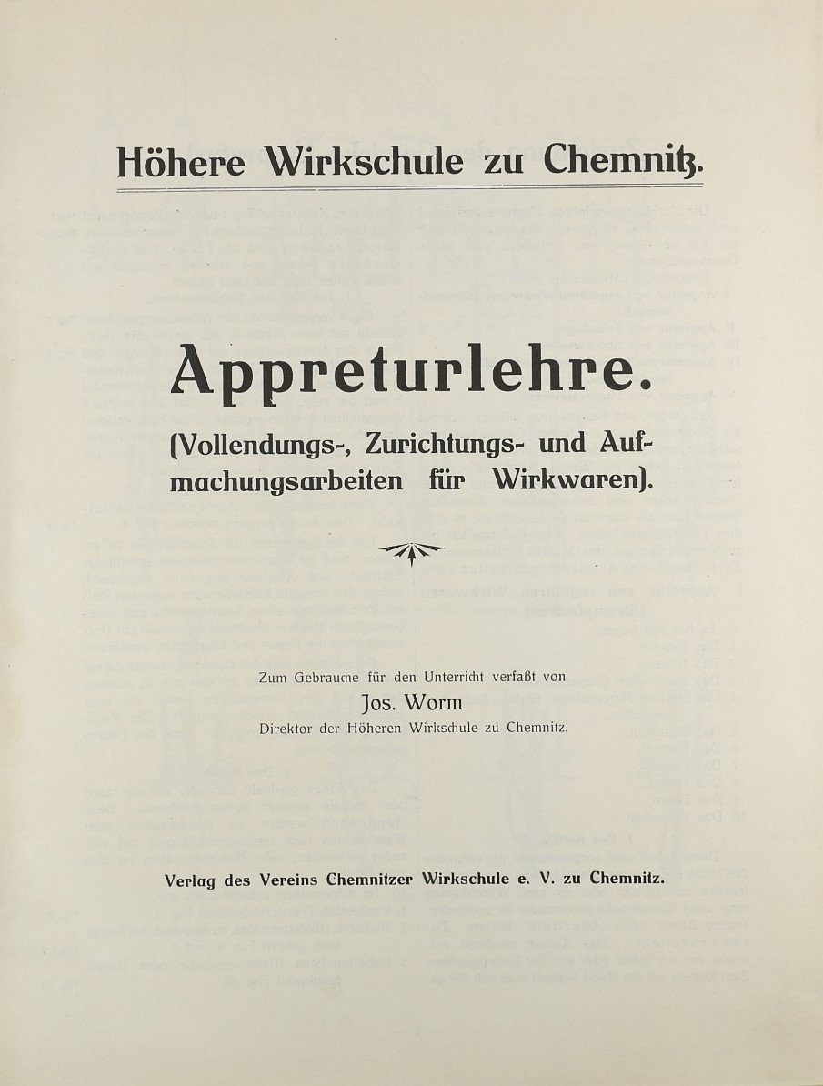 Appreturlehre (Volkskunde- und Freilichtmuseum Roscheider Hof RR-F)