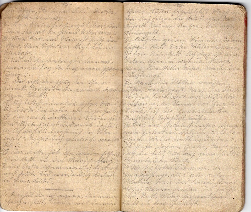 Handgeschriebenes Liederbuch von Mathias Schuh (1907) (Freilichtmuseum Roscheider Hof CC0)