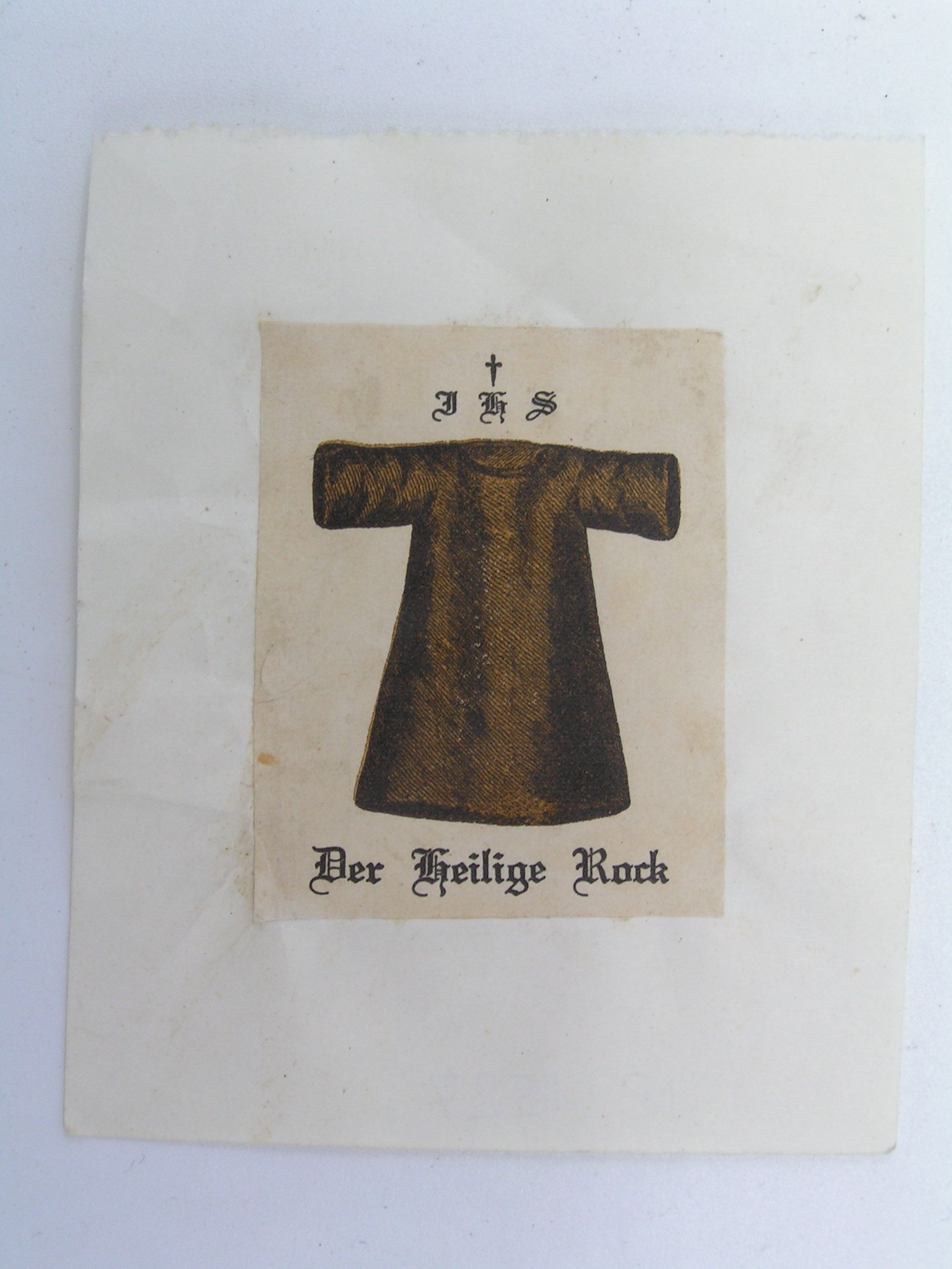 Kleines Andenkenbild an den heiligen Rock zu Trier (Freilichtmuseum Roscheider Hof CC0)