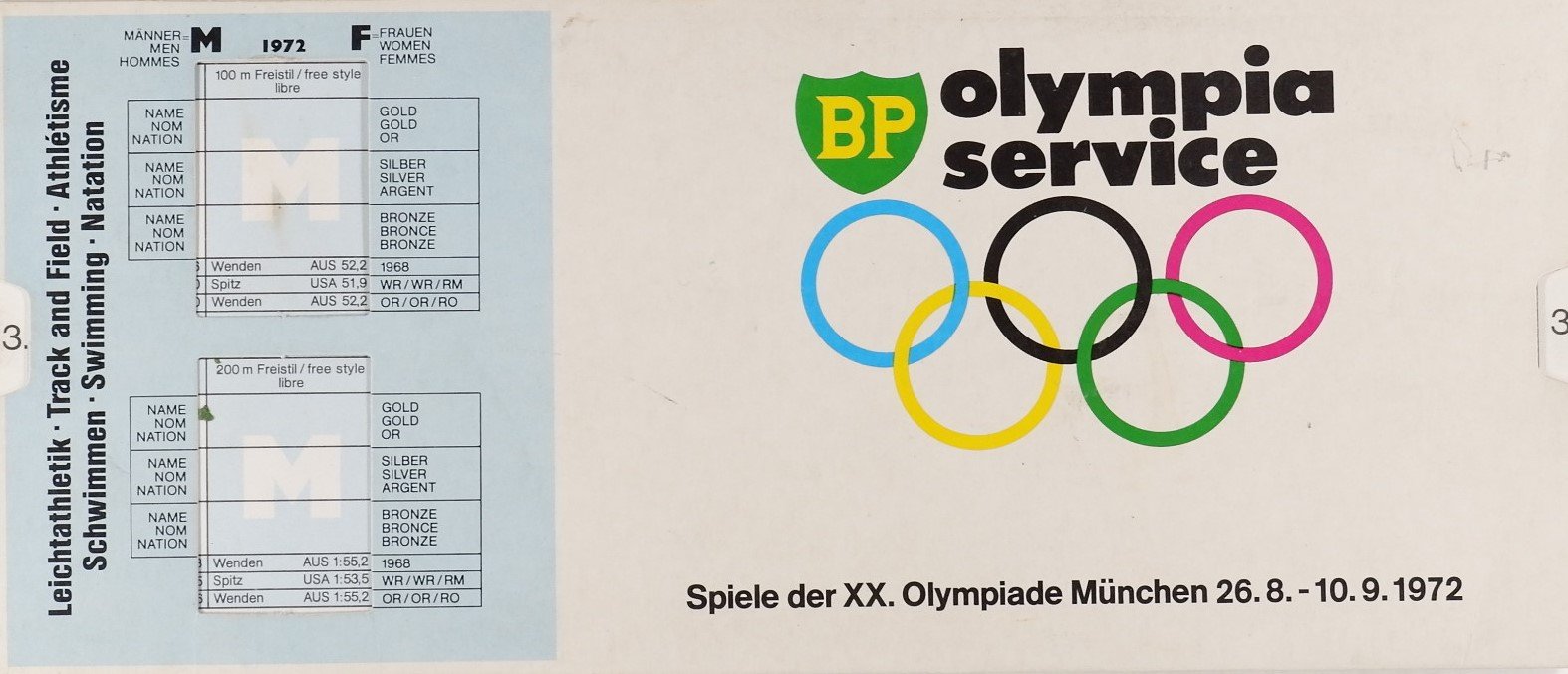Plan der Olympiade in München (Freilichtmuseum Roscheider Hof RR-F)