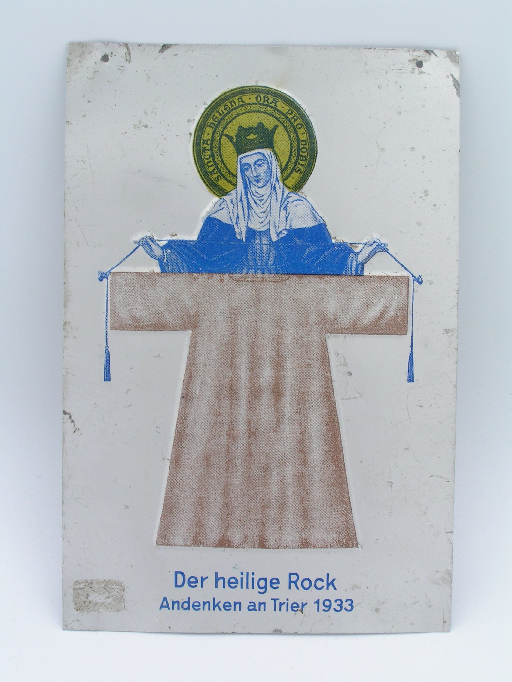 Andenkenbild an die Ausstellung des heiligen Rocks 1933 im Dom zu Trier (Freilichtmuseum Roscheider Hof CC0)
