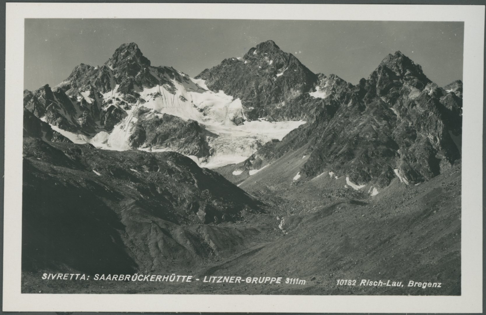 Fotopostkarte eines Bergmassivs (Freilichtmuseum Roscheider Hof CC0)
