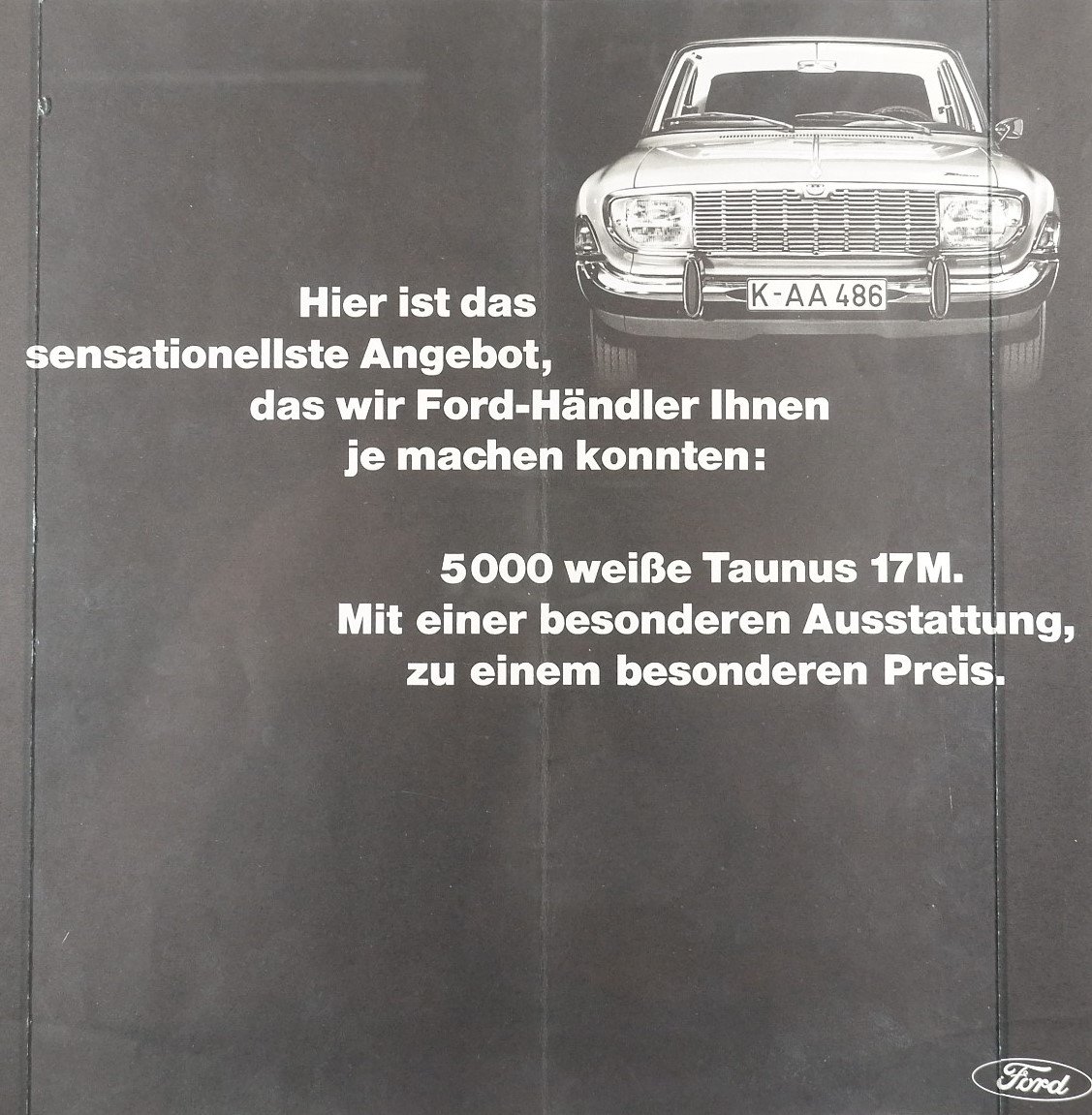Werbebroschüre Ford Taunus mit Preisliste (1967) (Freilichtmuseum Roscheider Hof RR-F)