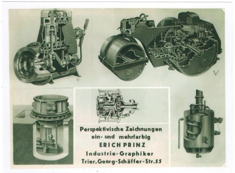 Druckvorlage des Industriegrafikers Erich Prinz (Freilichtmuseum Roscheider Hof CC0)