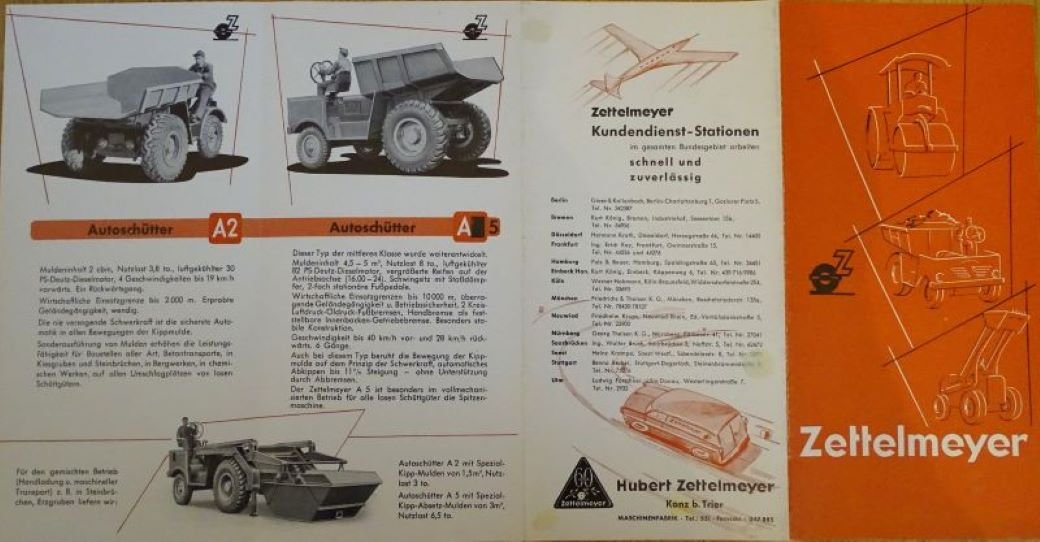 Werbebroschüre der Firma Zettelmeyer (Freilichtmuseum Roscheider Hof CC0)