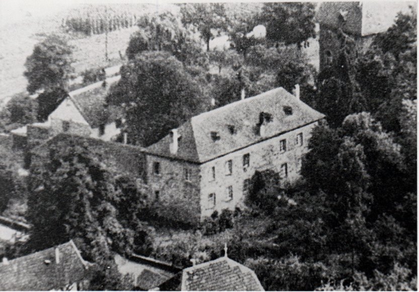Luftbild der Burg Bodendorf (Heimatarchiv Bad Bodendorf CC BY-NC-SA)