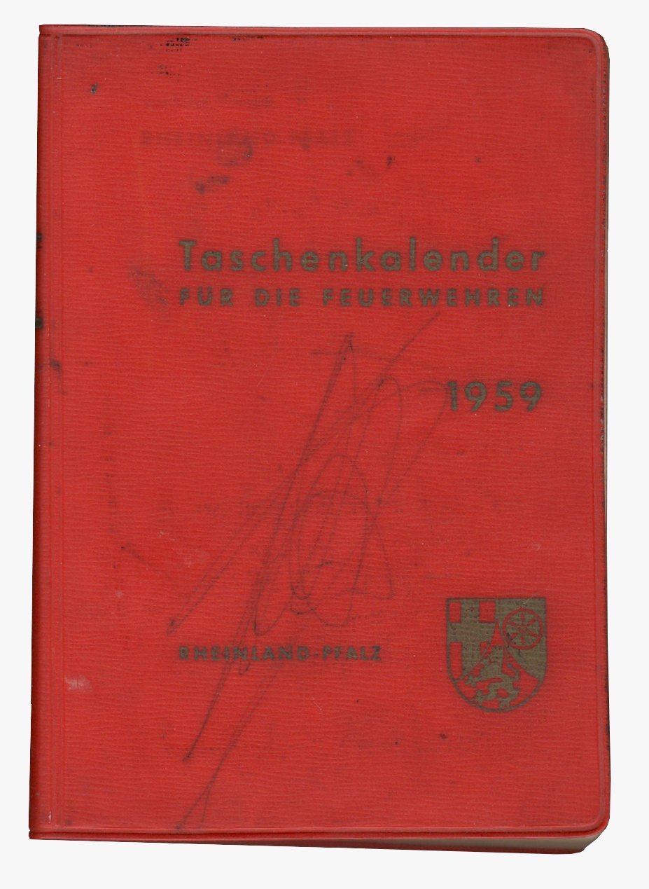 Taschenkalender für die Feuerwehr 1959 (Landesamt für Brandschutz CC BY-NC-SA)