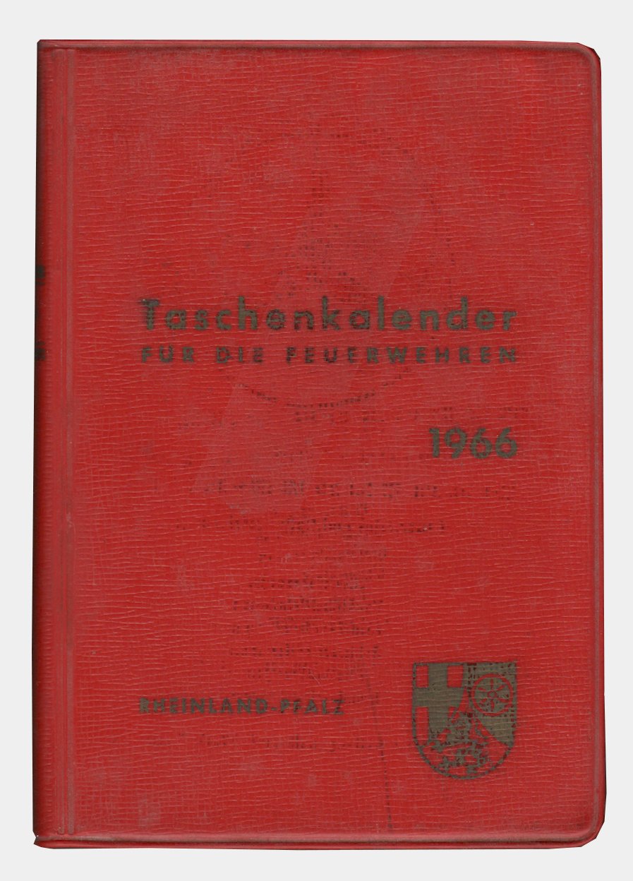 Taschenkalender für die Feuerwehr in Rheinland-Pfalz 1966 (Landesamt für Brandschutz, Mainz CC BY-NC-SA)