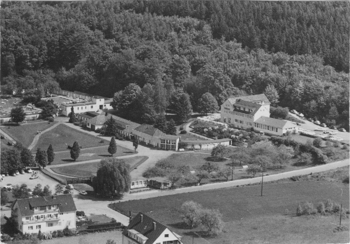 Luftbild Kurgarten und Schwimmbad in der 1960er Jahren (Franz Hardt CC BY-NC-SA)