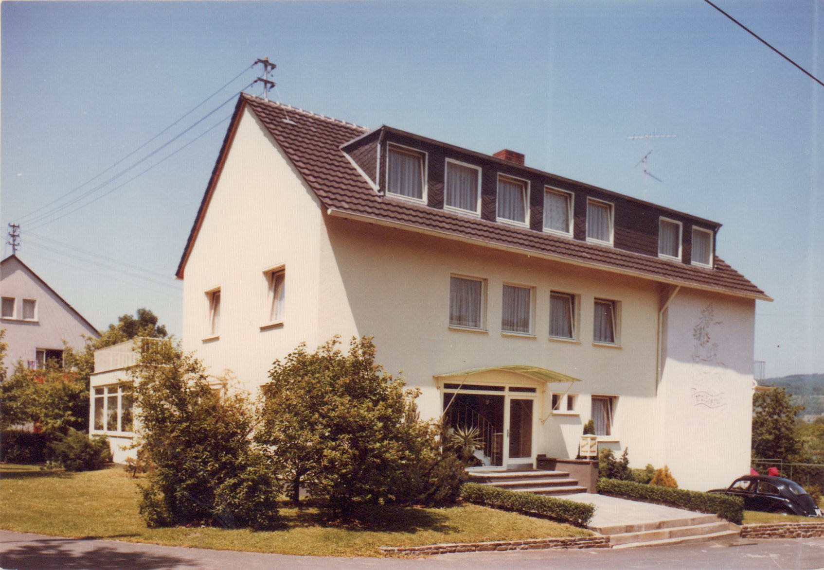 Druckvorlage für eine Ansichtskarte Haus Waldesruh Bad Bodendorf (Heimatarchiv Bad Bodendorf CC BY-NC-SA)