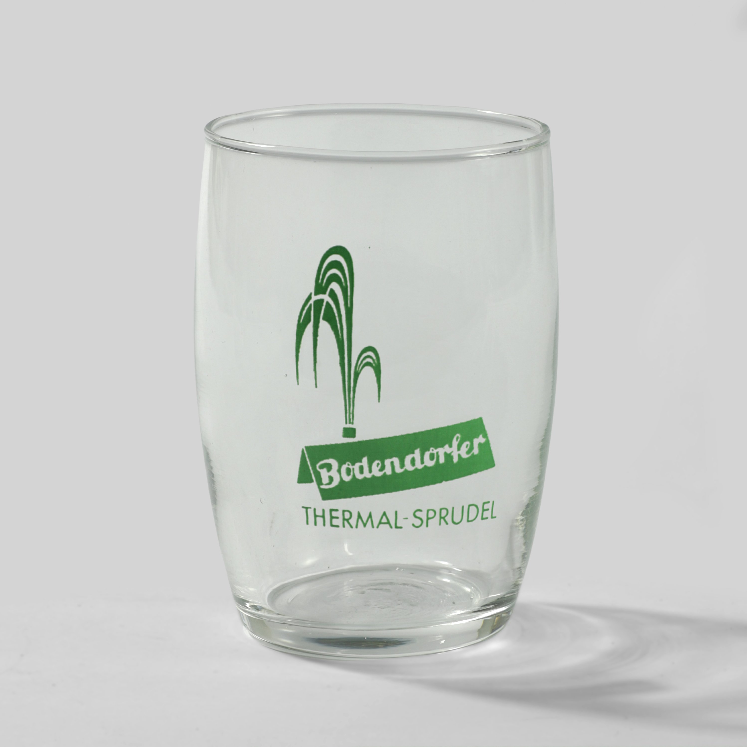 Trinkglas mit Werbeaufdruck Thermal-Sprudel (Michael Papenberg CC BY-NC-SA)