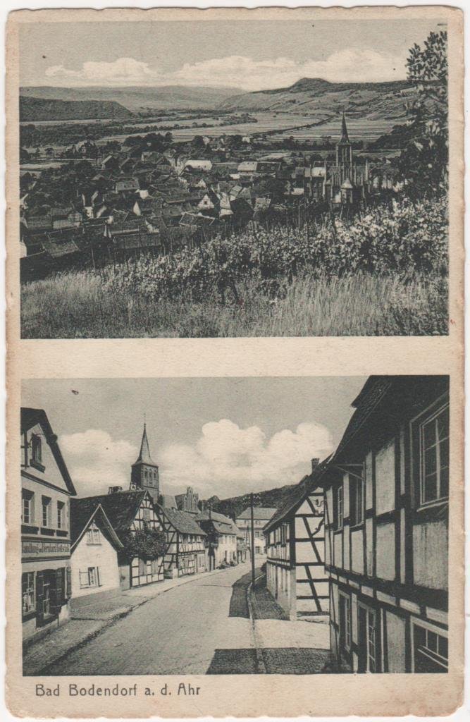 Ansichtskarten Motiv "Blick vom Reisberg auf Kurhaus" (Heimatarchiv Bad Bodendorf CC BY-NC-SA)
