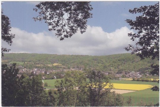 Ansichtskarten Motiv "Blick von Sonnenberg auf das Dorf (Heimatarchiv Bad Bodendorf CC BY-NC-SA)