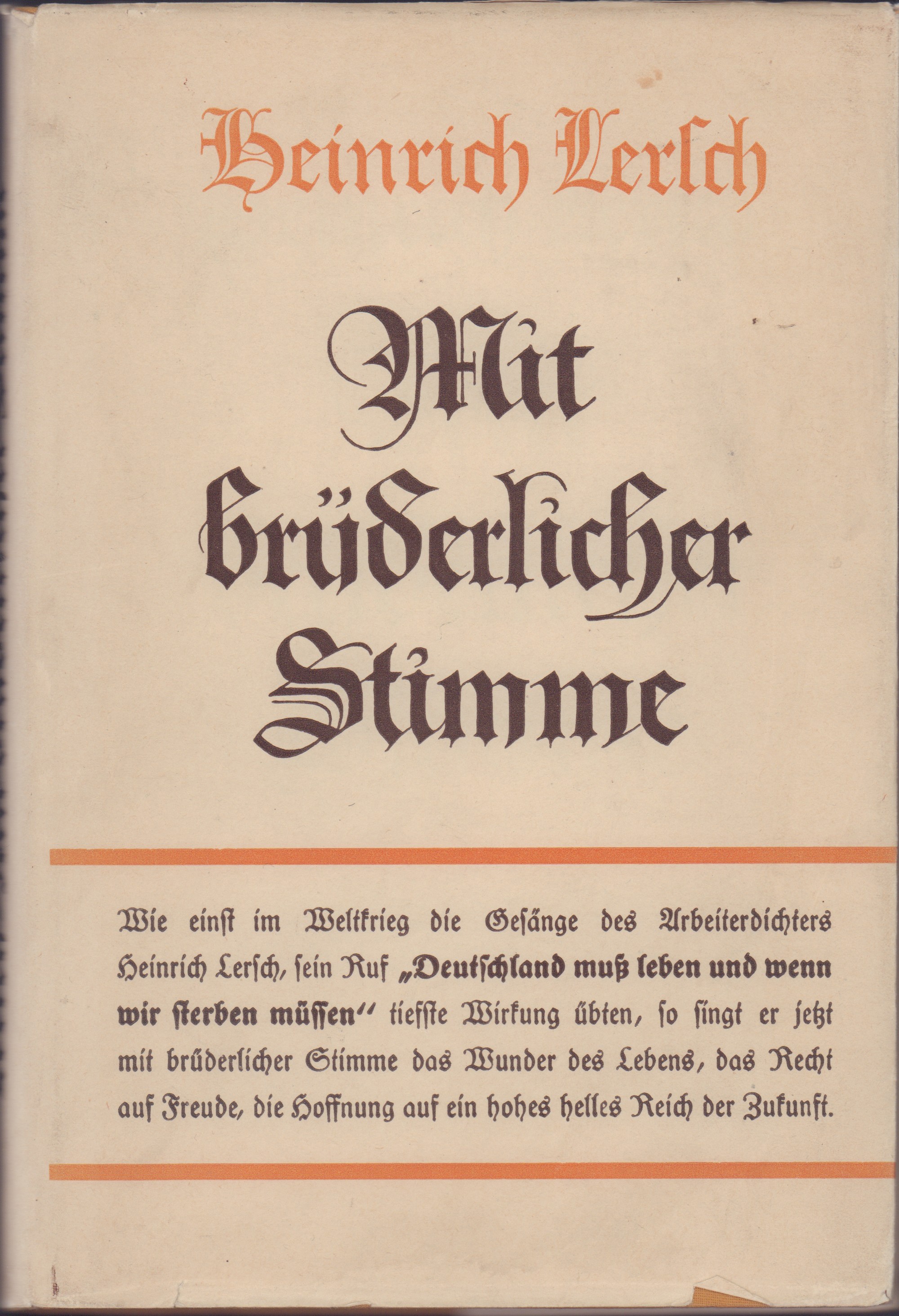 Mit brüderlicher Stimme (Heimatmuseum und -Archiv Bad Bodendorf CC BY-NC-SA)