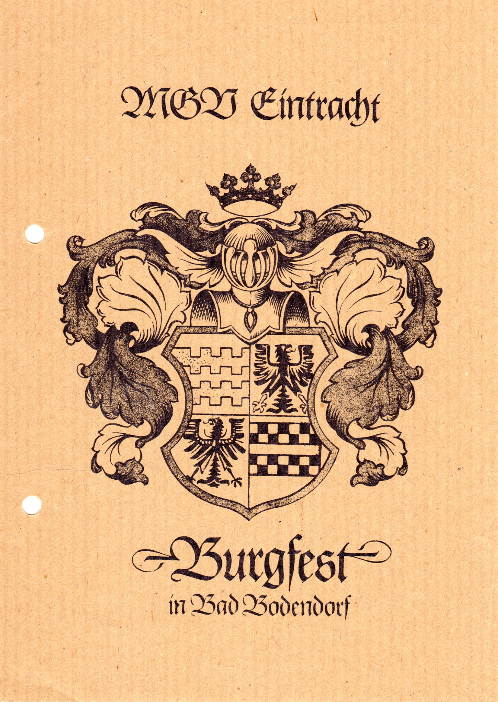 Speisen- und Getränkekarte Burgfest in Bad Bodendorf 1982 (Heimatarchiv Bad Bodendorf CC BY-NC-SA)
