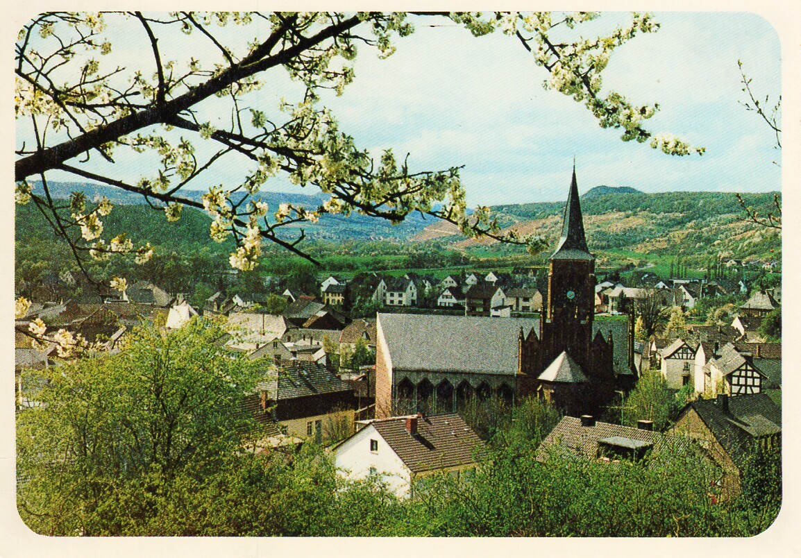 Ansichtskarte Dorfansicht Bad Bodendorf im Frühling (Heimatarchiv Bad Bodendorf CC BY-NC-SA)