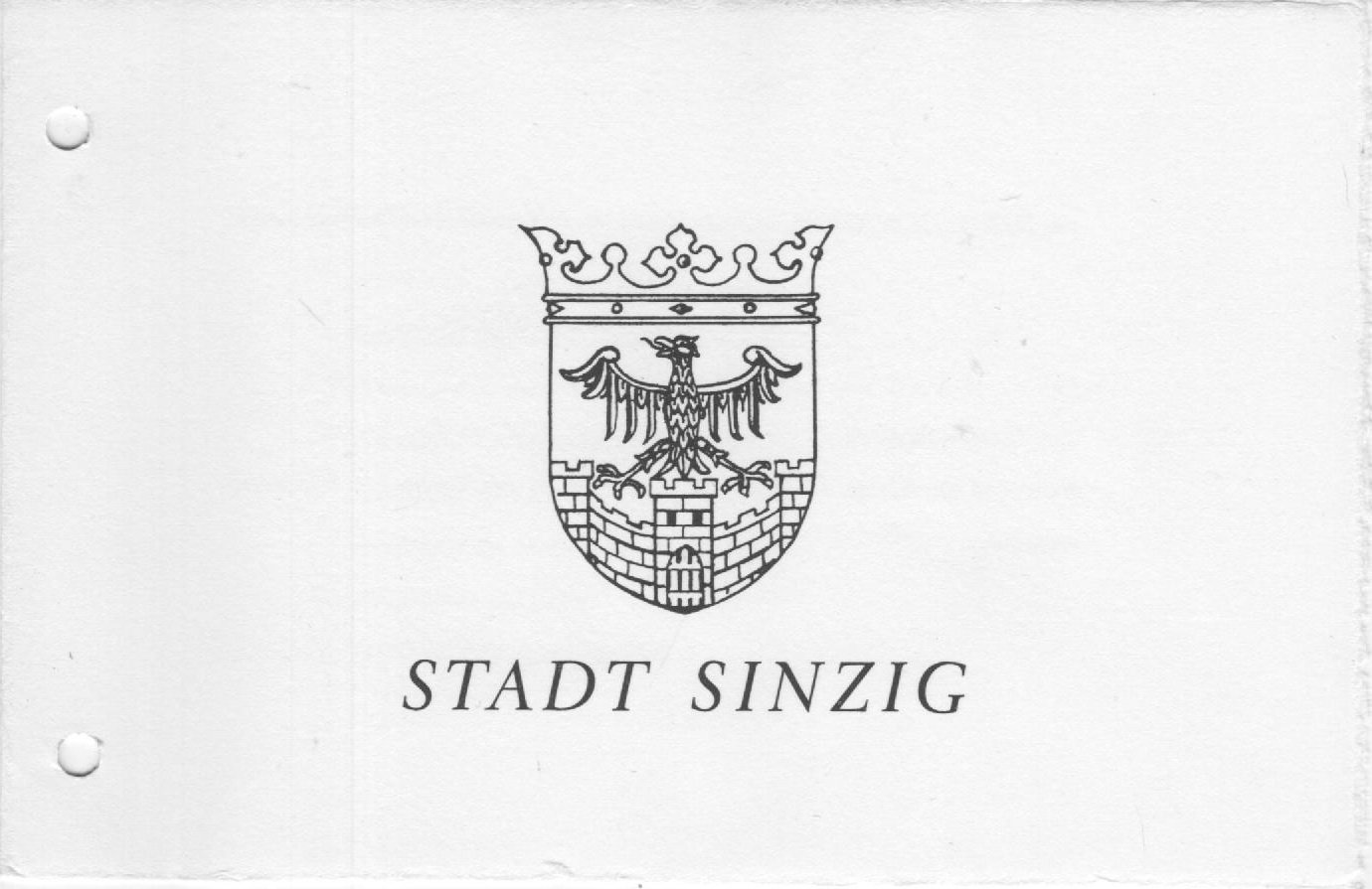 Persönliche Einladungskarte zur Festveranstaltung der Verleihung "Bad" Titel (Stadt Sinzig CC BY-NC-SA)