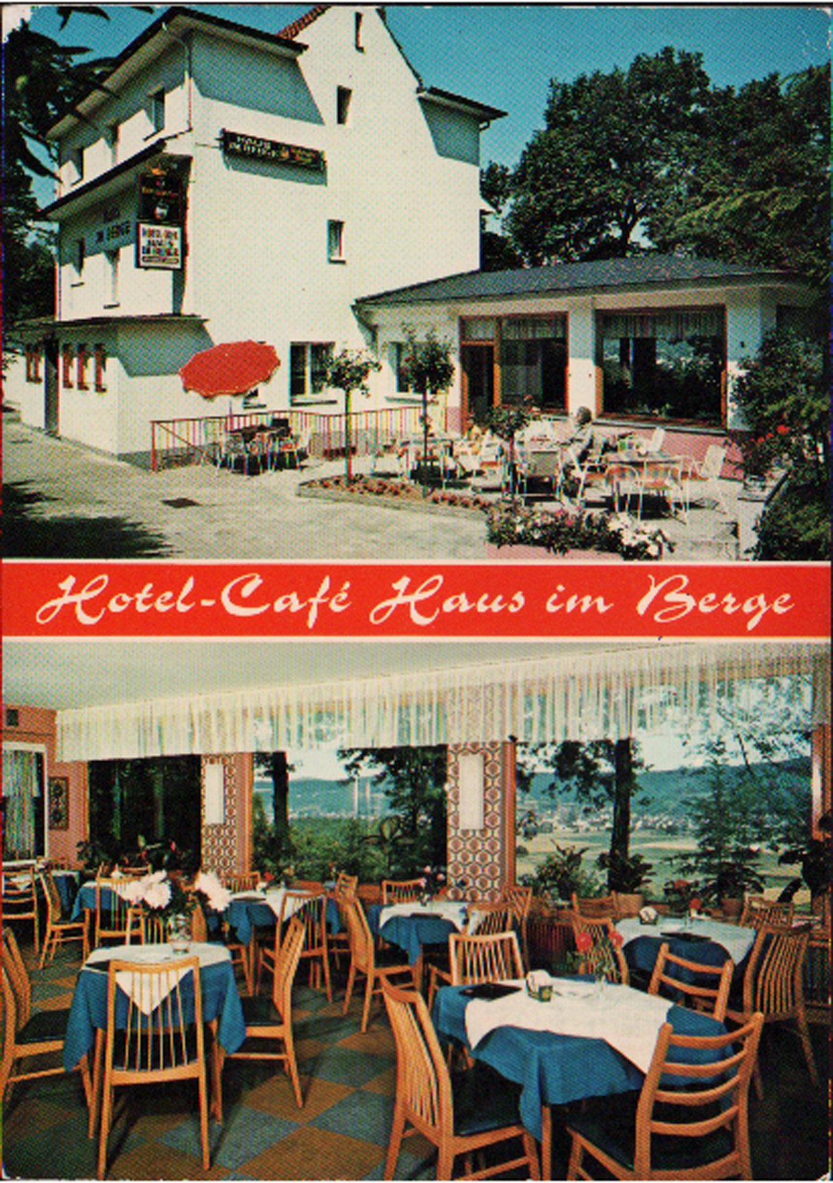 Ansichtskarte Hotel-Café Haus im Berge zwischen Bad Bodendorf und Sinzig (Robert Cornely Verlag, 9837 Bad Wörishofen CC BY-NC-SA)