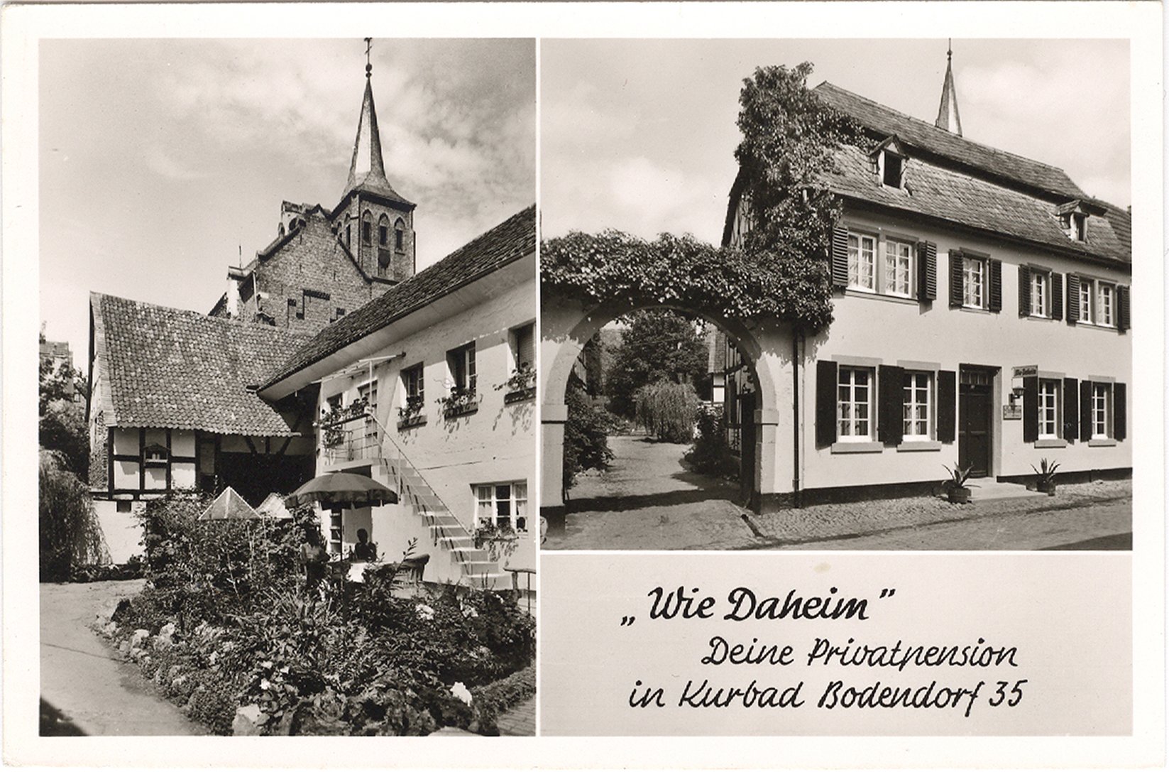 Ansichtskarte "Wie Daheim" Bodendorf/Ahr (Heimatarchiv Bad Bodendorf CC BY-NC-SA)