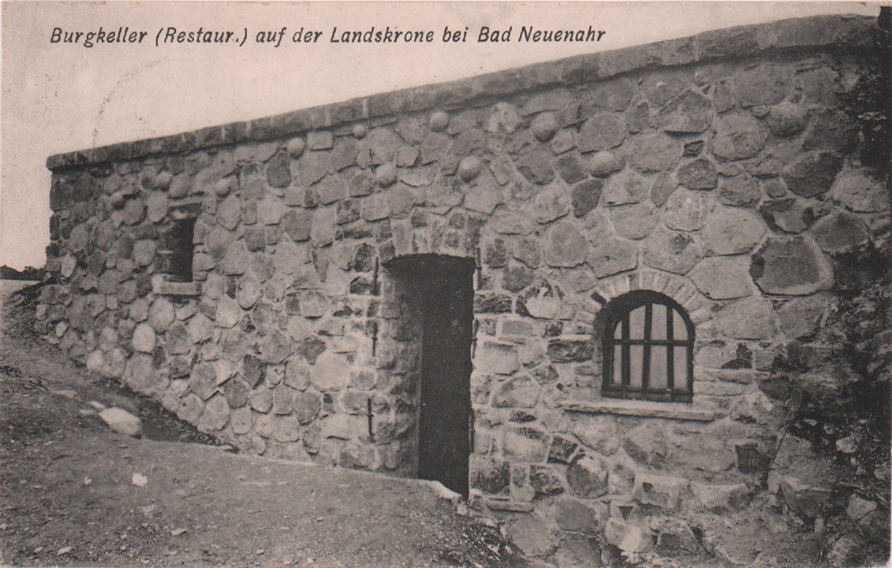 Ansichtskarte Burgkeller auf der Landskrone bei Bad Neuenahr (Heimatarchiv Bad Bodendorf CC BY-NC-SA)