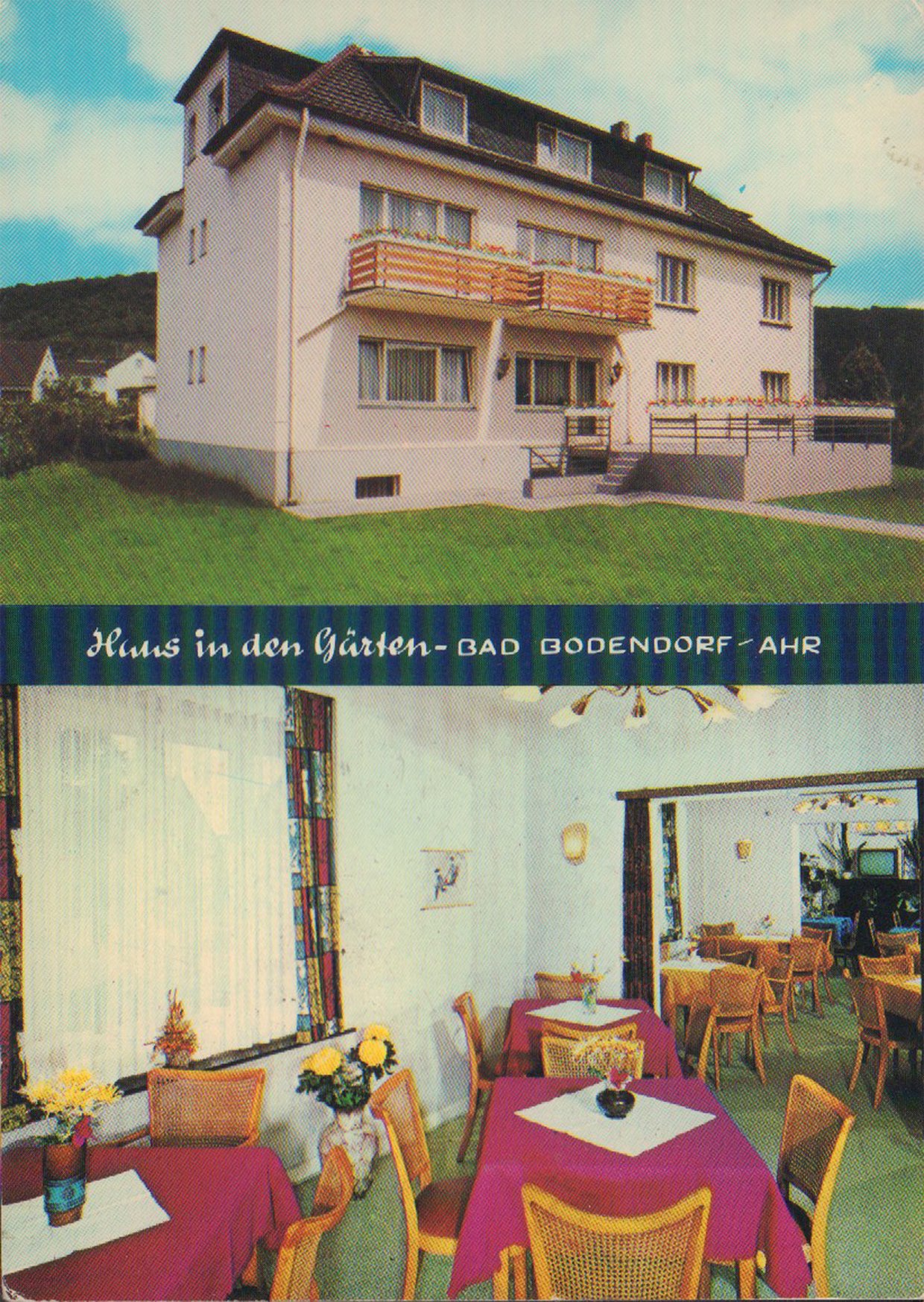 Ansichtskarte Haus in den Gärten (Heimatarchiv Bad Bodendorf CC BY-NC-SA)