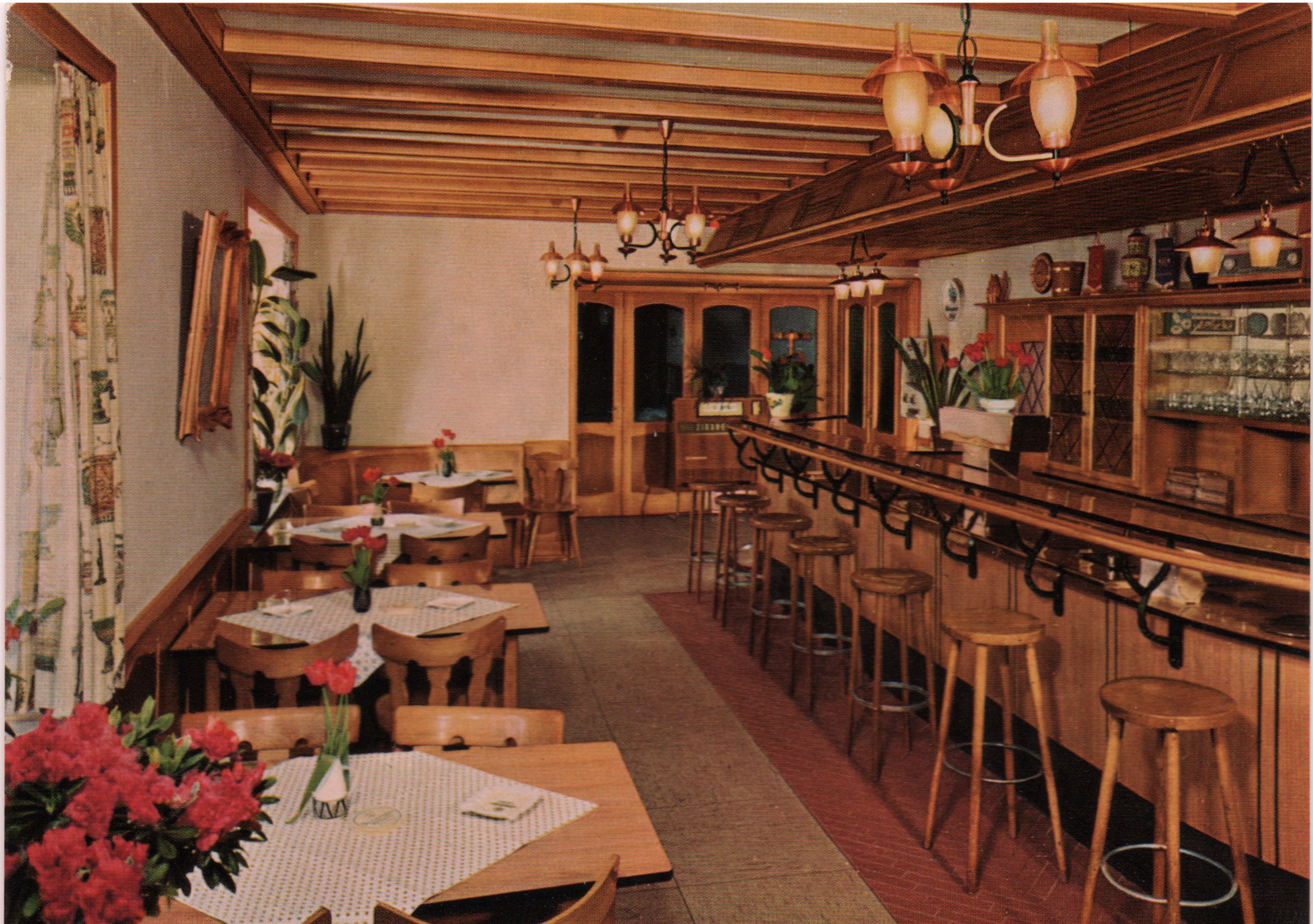 Ansichtskarte Innenansicht der Gasthaus Cholin (Robert Cornely Verlag, Bad Wörishofen CC BY-NC-SA)