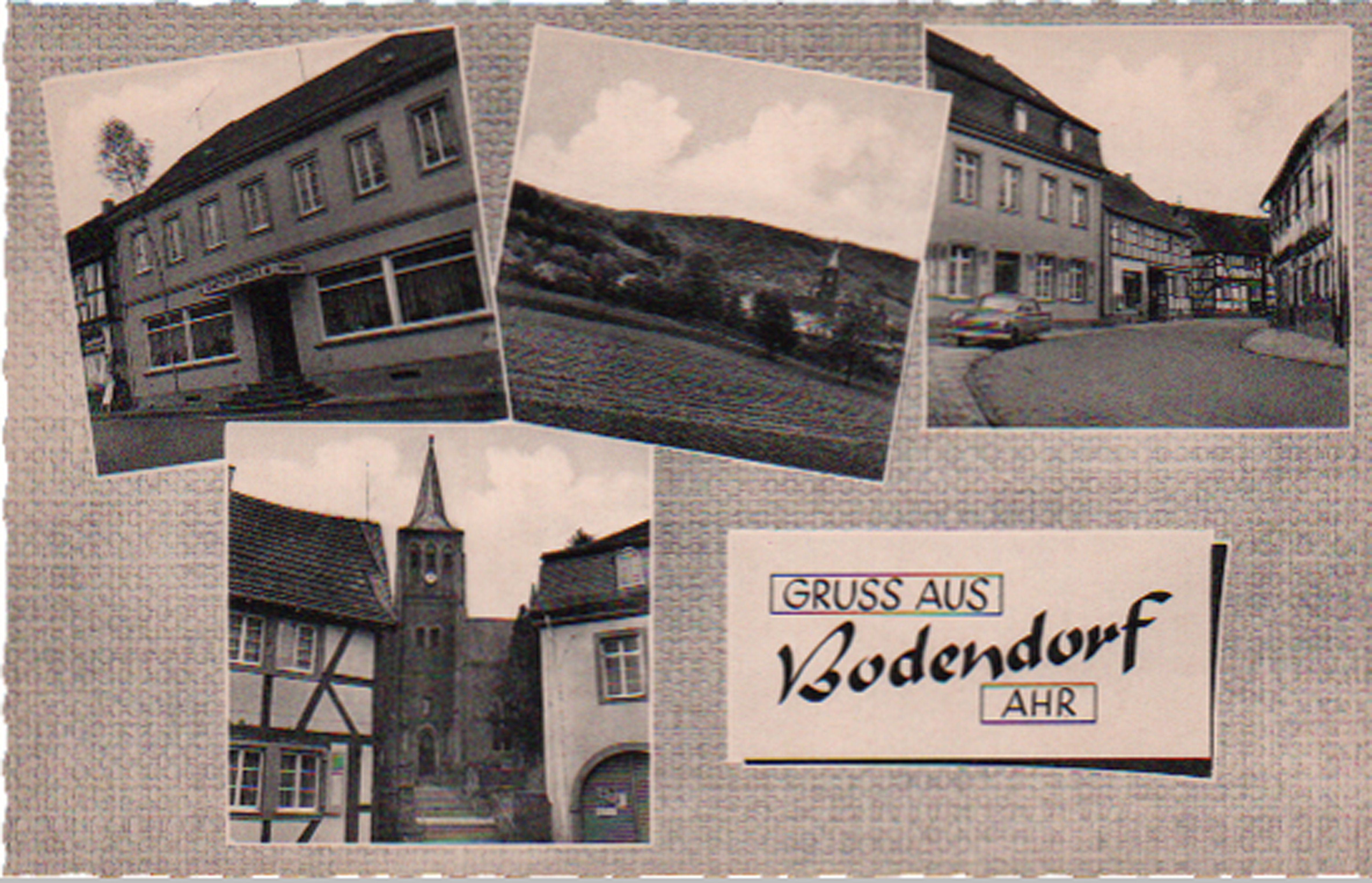 Ansichtskarte Gruß aus Bad Bodendorf mit Bildern vom Dorf (Vertrieb Alex Wardthuysen CC BY-NC-SA)