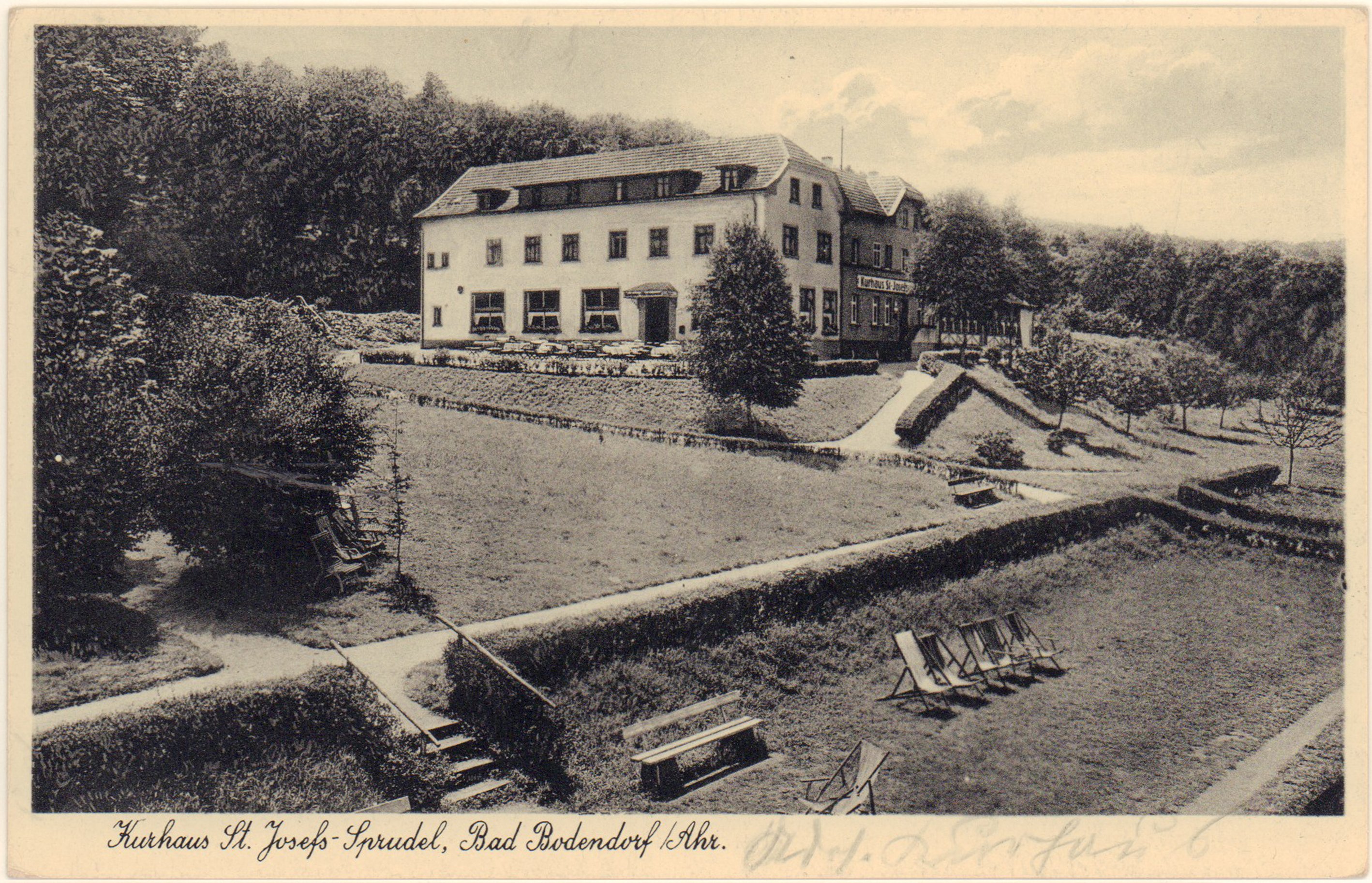 Ansichtskarte Kurhaus St. Josefs-Sprudel, Bad Bodendorf/Ahr (Heimatarchiv Bad Bodendorf CC BY-NC-SA)