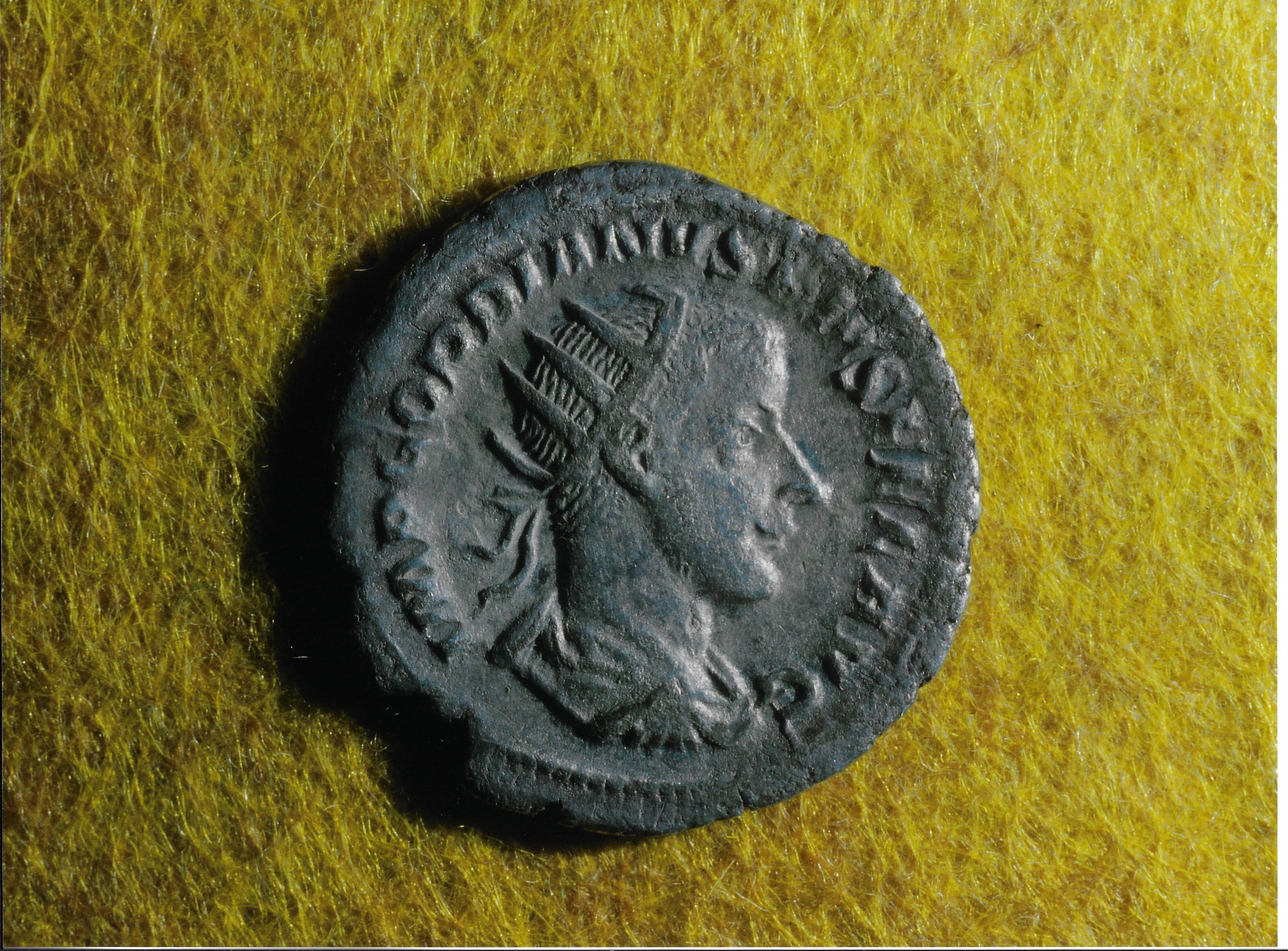 Antoninian Gordian III. (Heimatmuseum Schloss Sinzig CC BY-NC-SA)