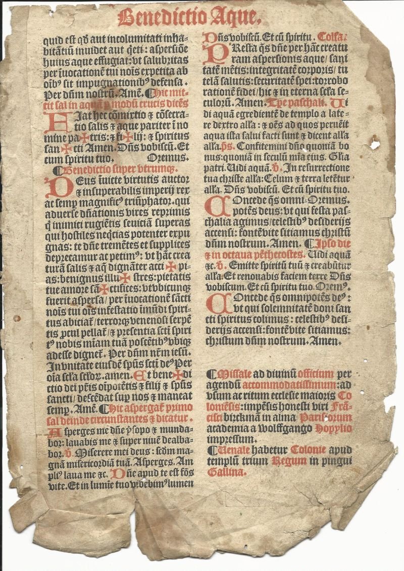 Messbuch der Diözese Köln 1514 (Heimatmuseum Schloss Sinzig CC BY-NC-SA)