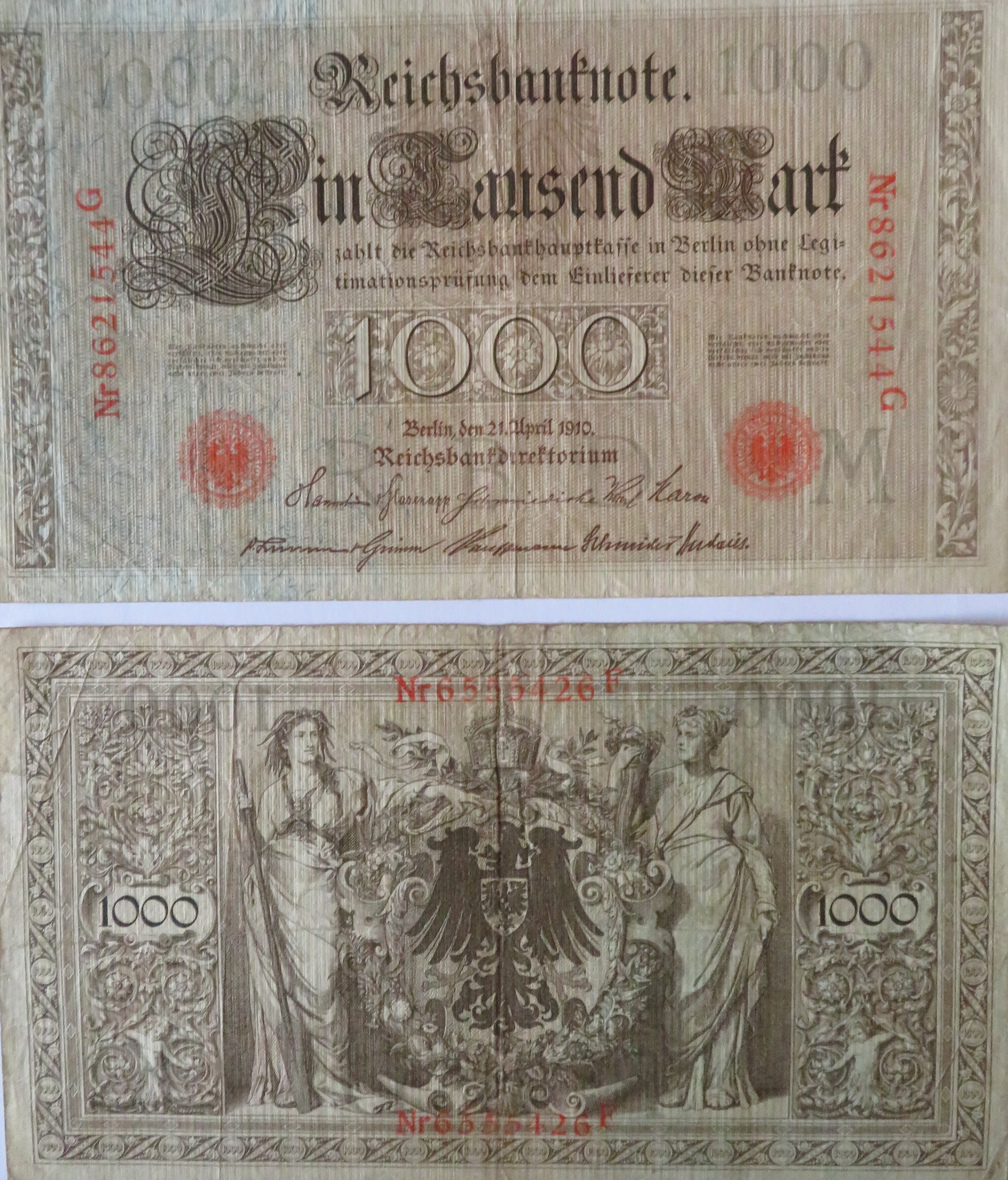 Reichsbanknoten vom 1. Weltkrieg (Hardy Rehmann CC BY-NC-SA)