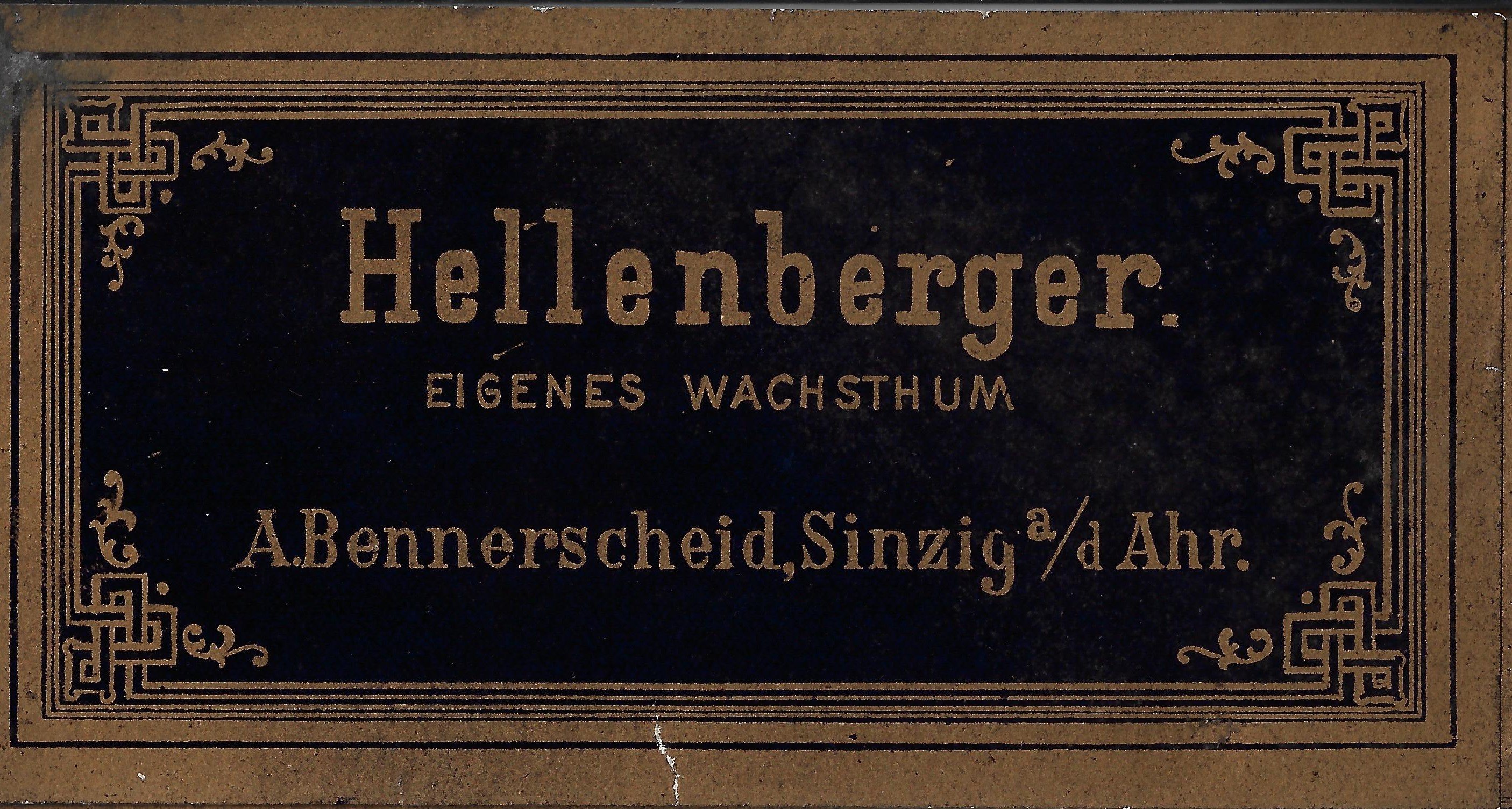 Weinetiketten A. Bennerscheid, Sinzig (Heimatmuseum Schloss Sinzig CC BY-NC-SA)