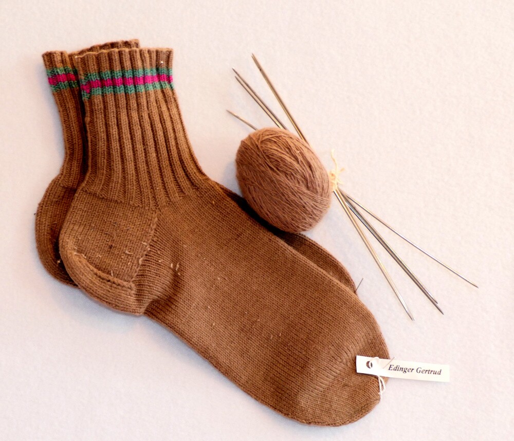 Socken, gestrickt (HKK CC BY-NC-SA)