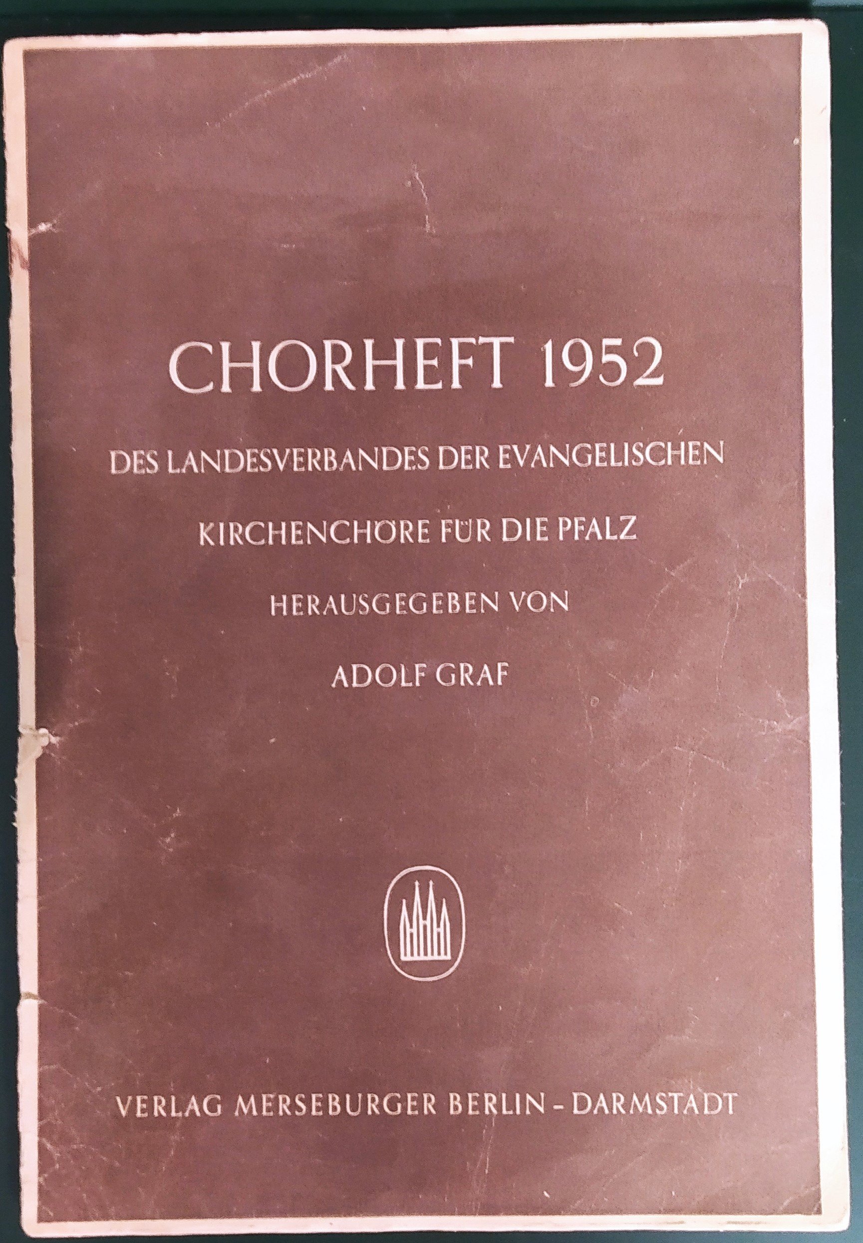 Chorheft 1952 (HKK CC BY-NC-SA)