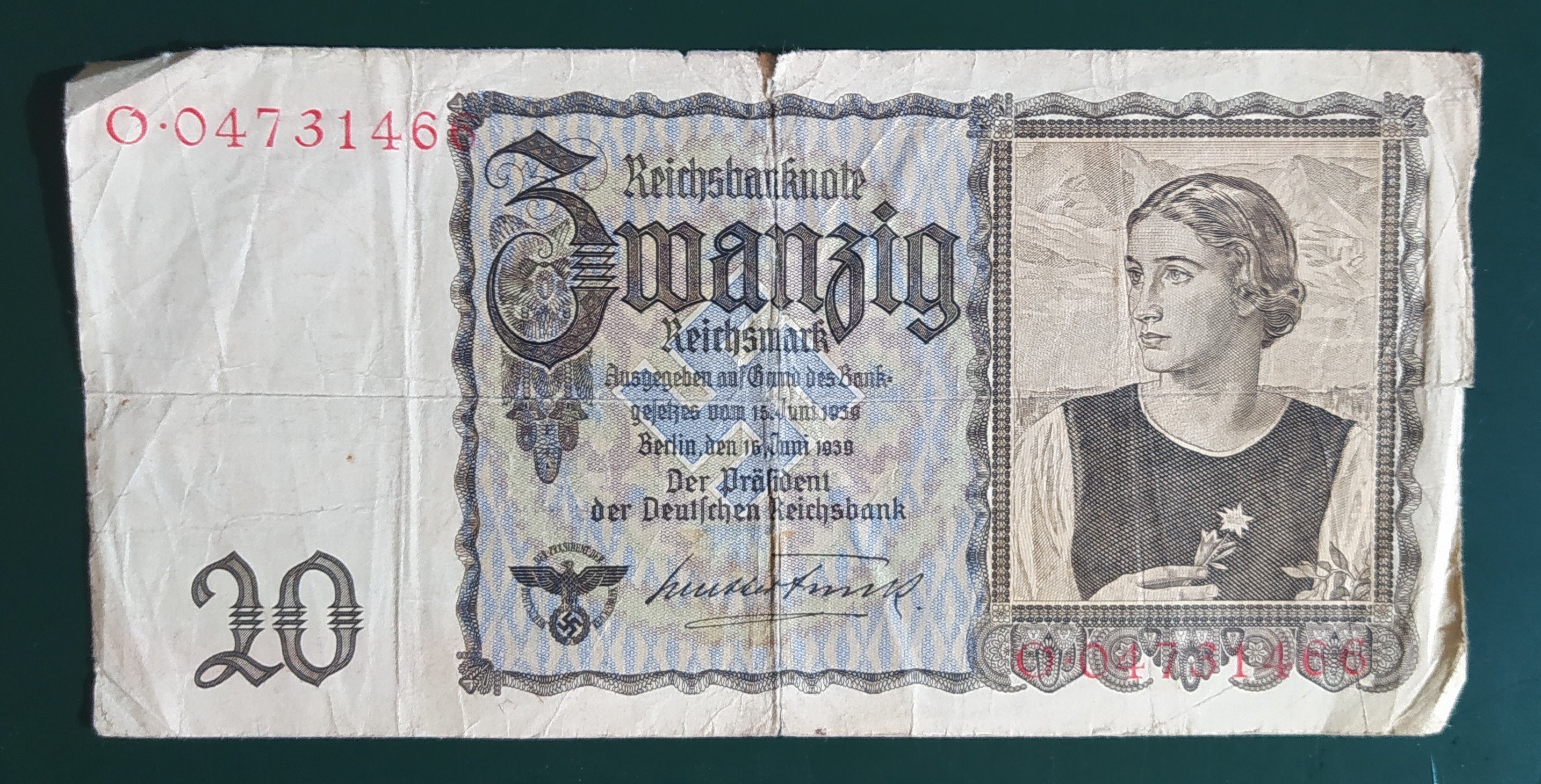 20 Reichsmark (HKK CC BY-NC-SA)
