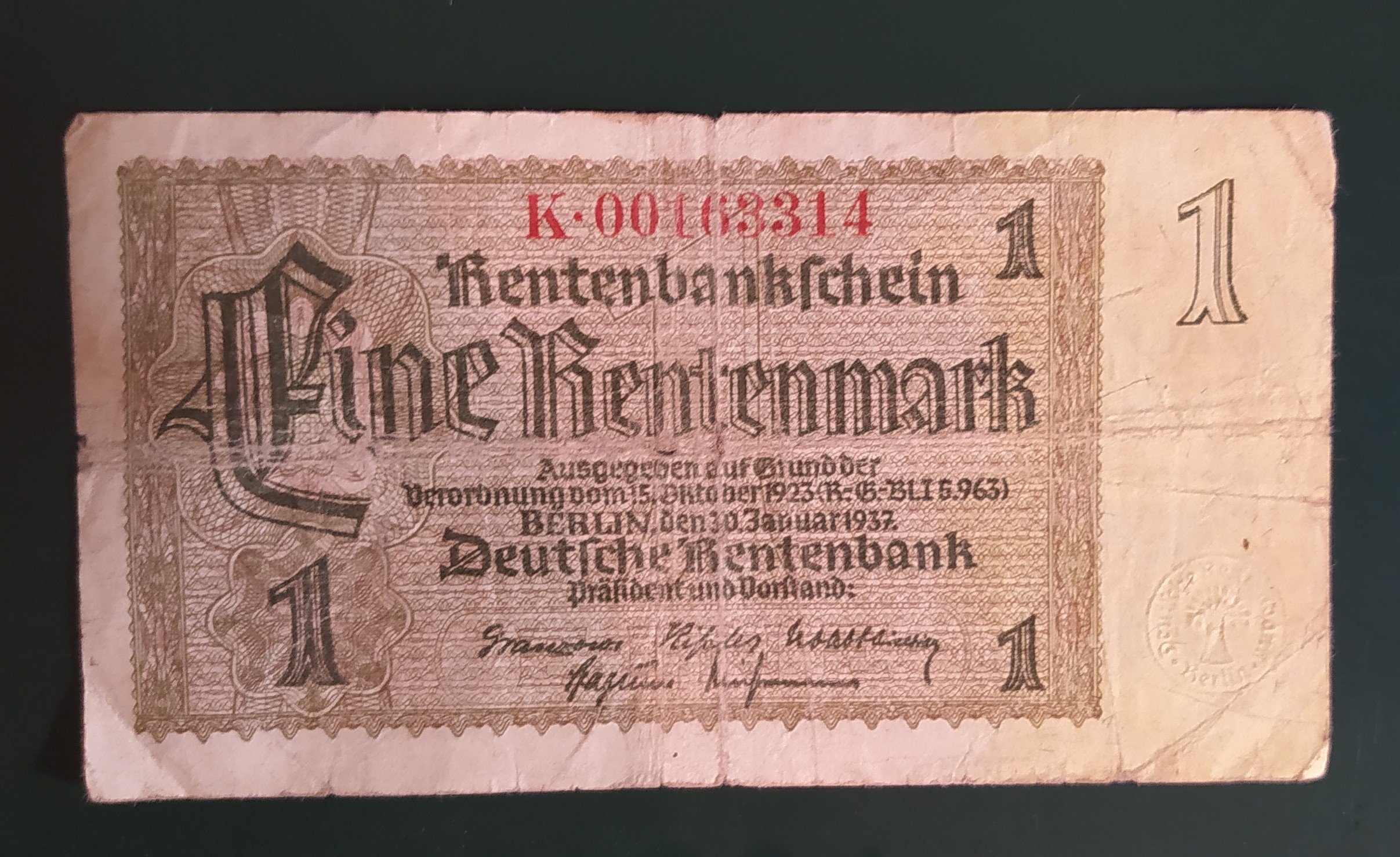 1 Rentenmark (HKK CC BY-NC-SA)