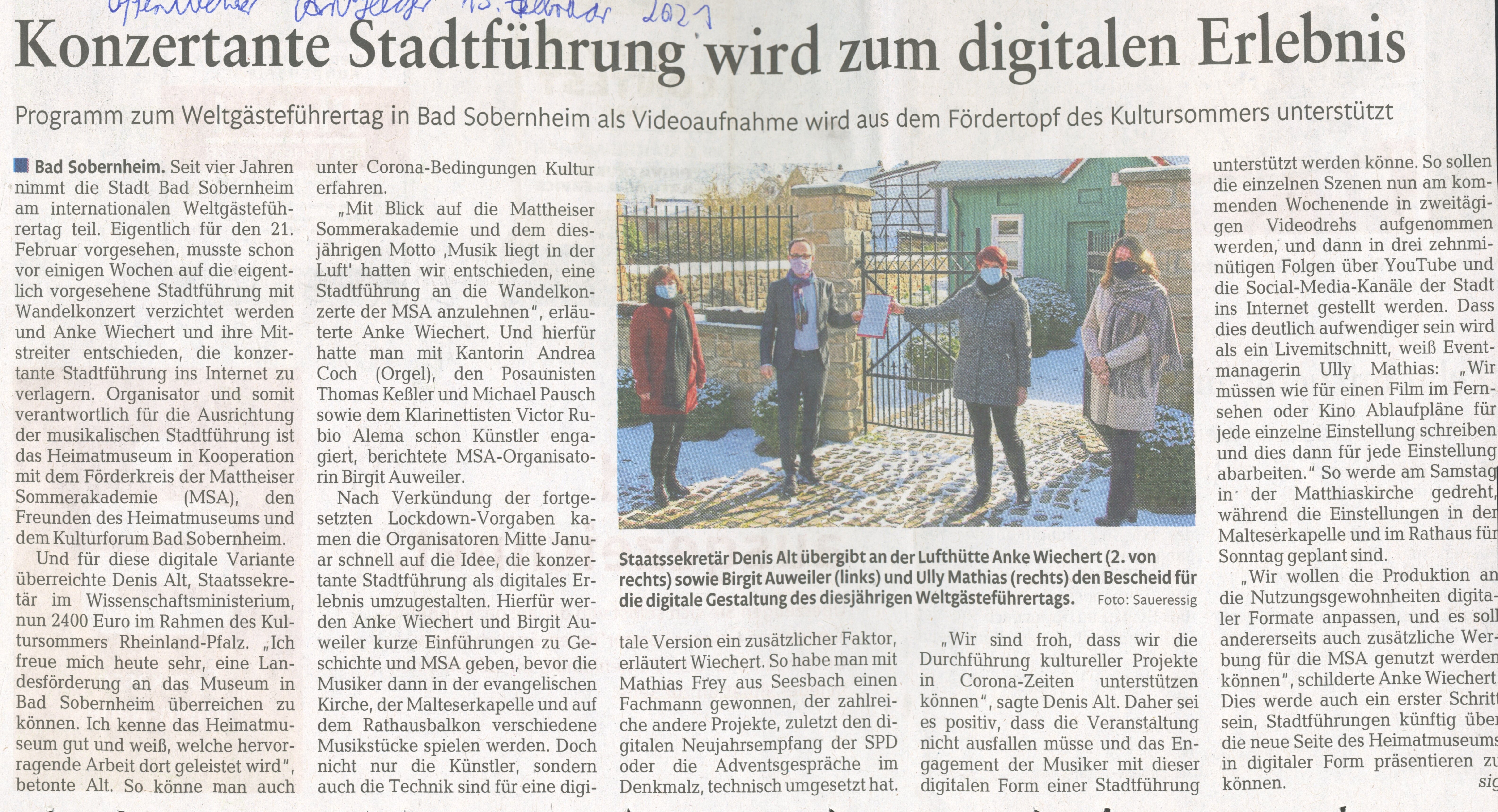 Konzertante Stadtführung wird zum digitalen Erlebnis (Heimatmuseum Bad Sobernheim CC BY-NC-SA)