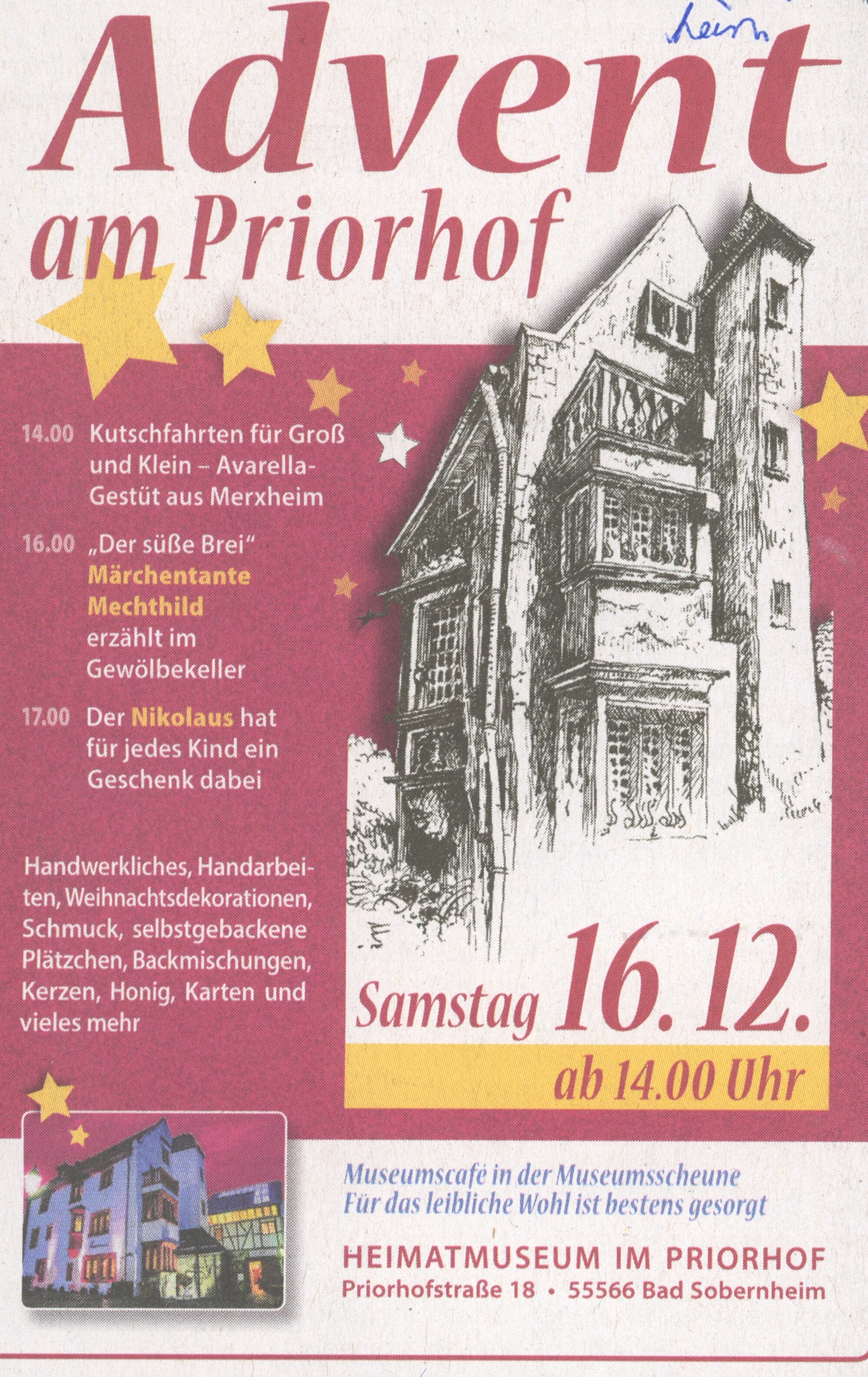 Advent am Priothof 2017 (Heimatmuseum Bad Sobernheim CC BY-NC-SA)