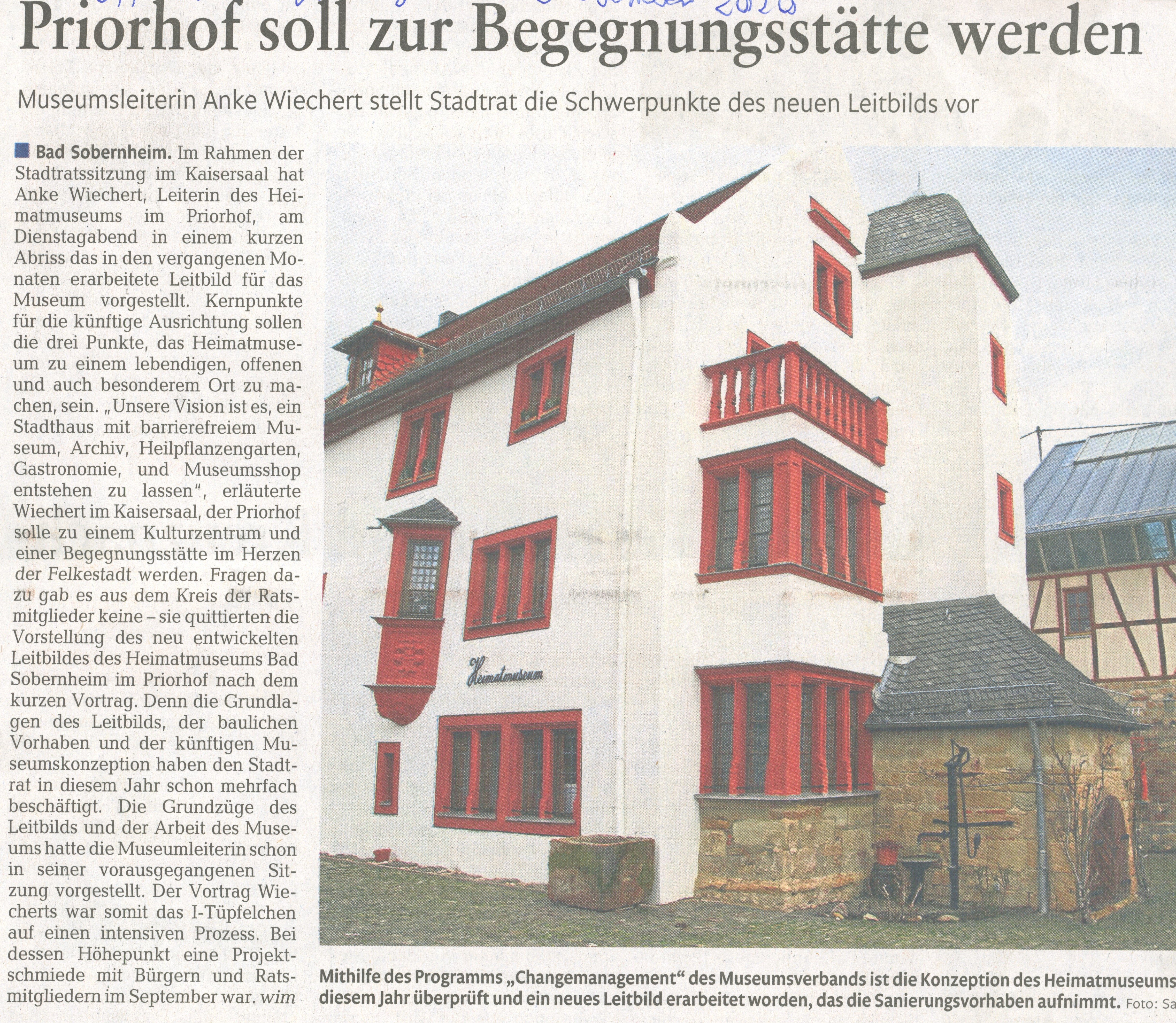 Priorhof soll zur Begegnungsstätte werden (Heimatmuseum Bad Sobernheim CC BY-NC-SA)