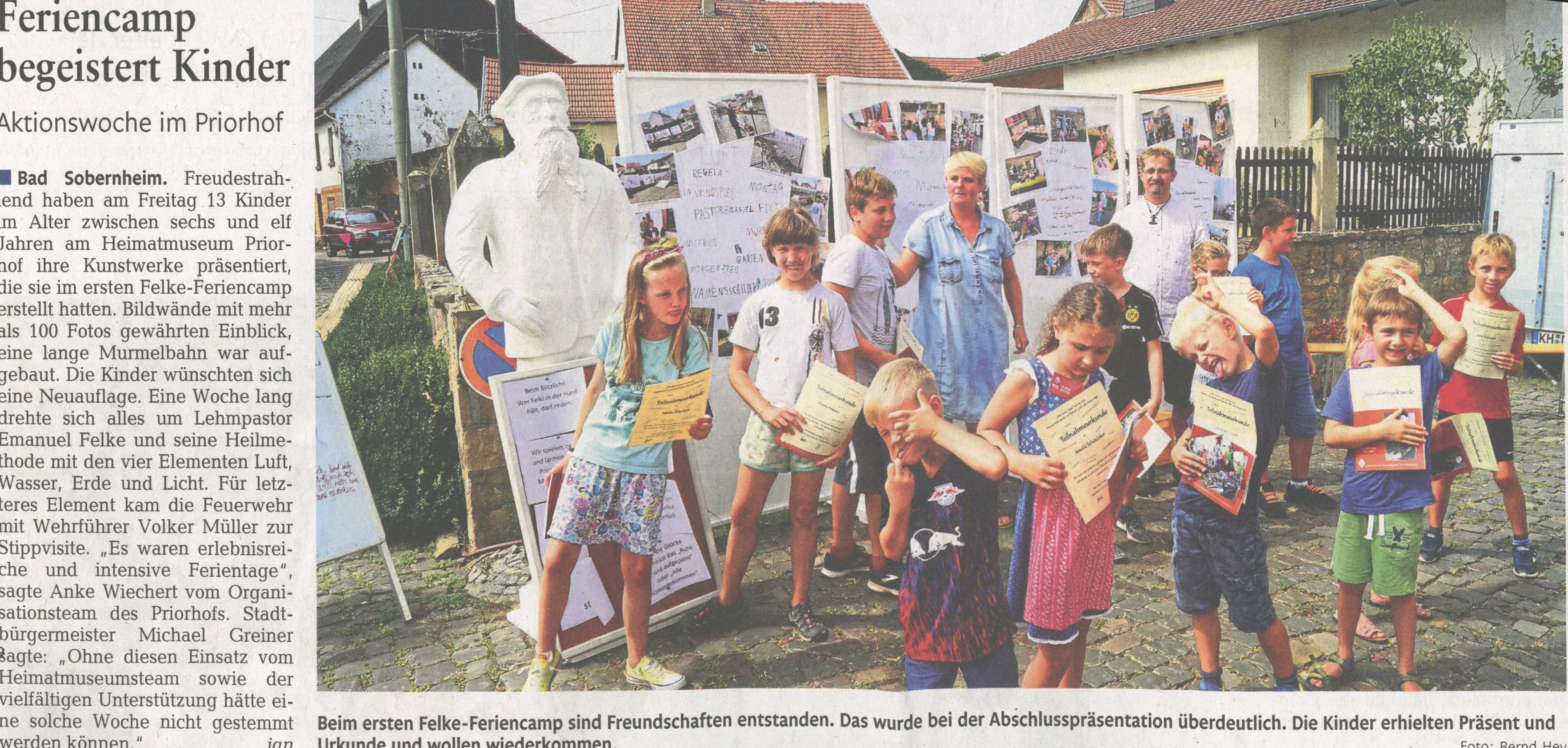 Feriencamp begeistert Kinder (Heimatmuseum Bad Sobernheim CC BY-NC-SA)
