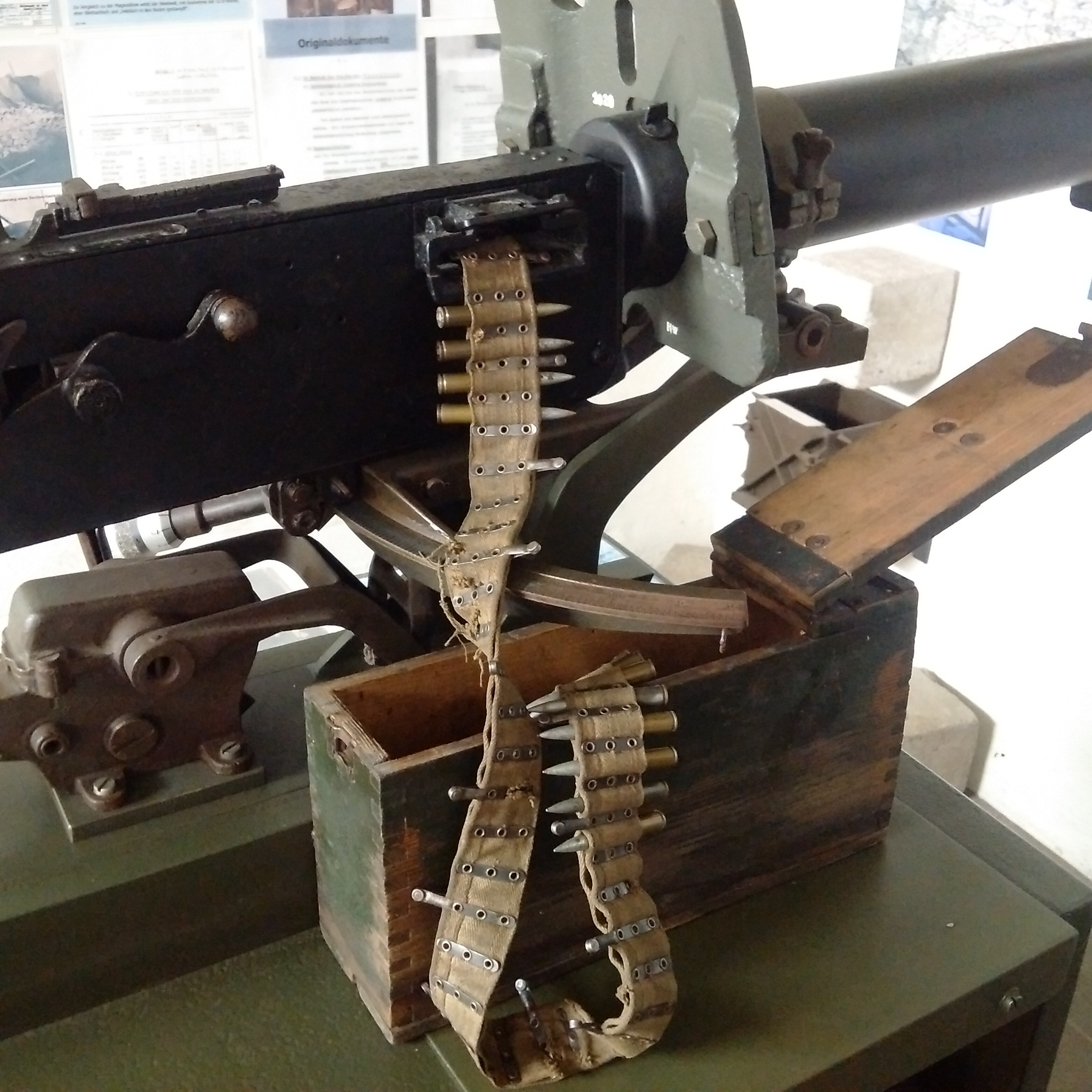 Maschinengewehr08 (Westwallmuseum Bad Bergzabern CC BY-NC-SA)