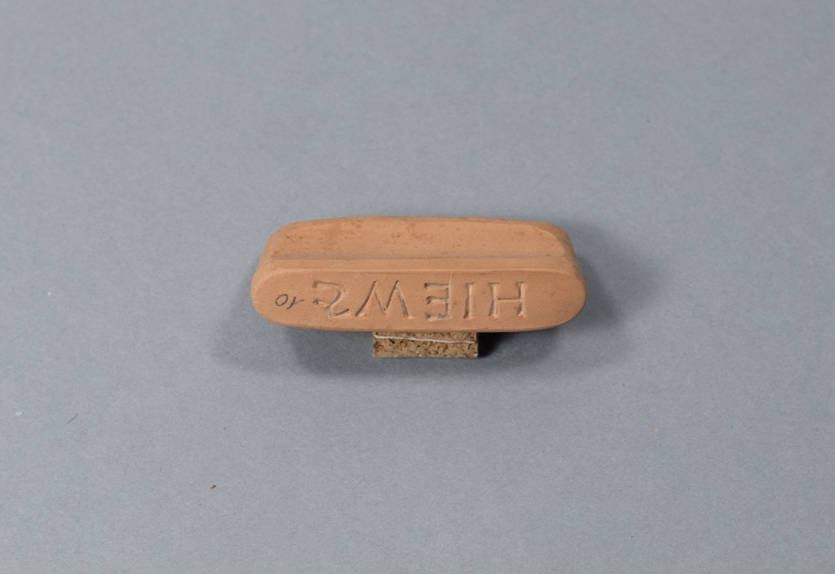 Tongrundiger Negativ-Stempel (Terra Sigillata Museum CC BY-NC-ND)
