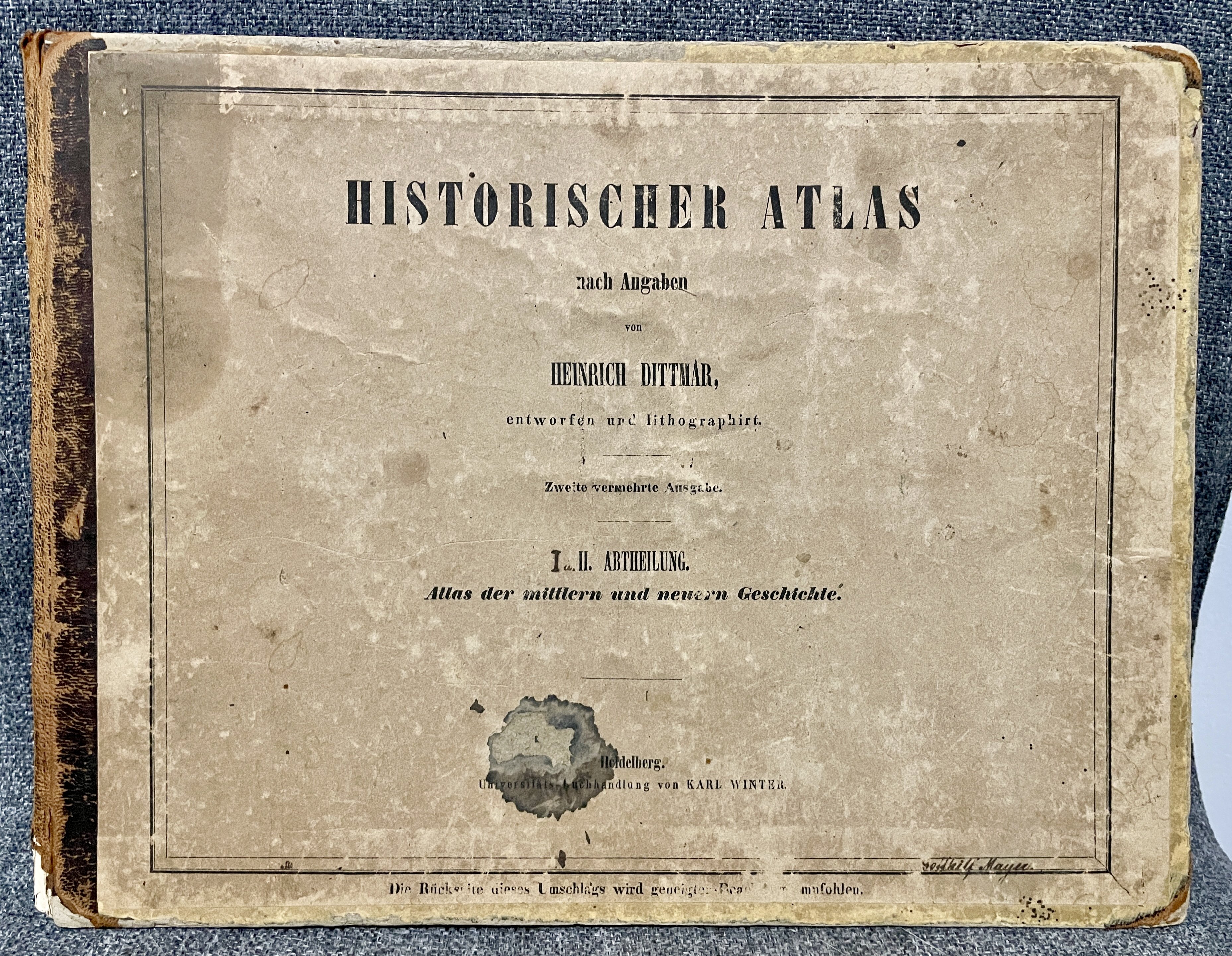 Historischer Atlas von Heinrich Dittmar (Museum Im Alten Rathaus Grünstadt CC BY-NC-SA)