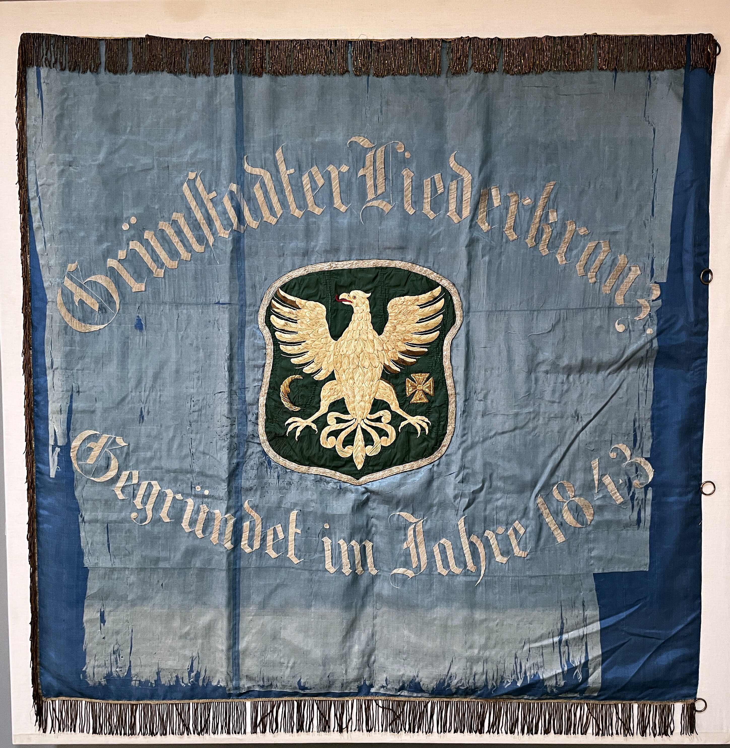 Fahne Liederkranz Grünstadt (Museum Im Alten Rathaus Grünstadt CC BY-NC-SA)