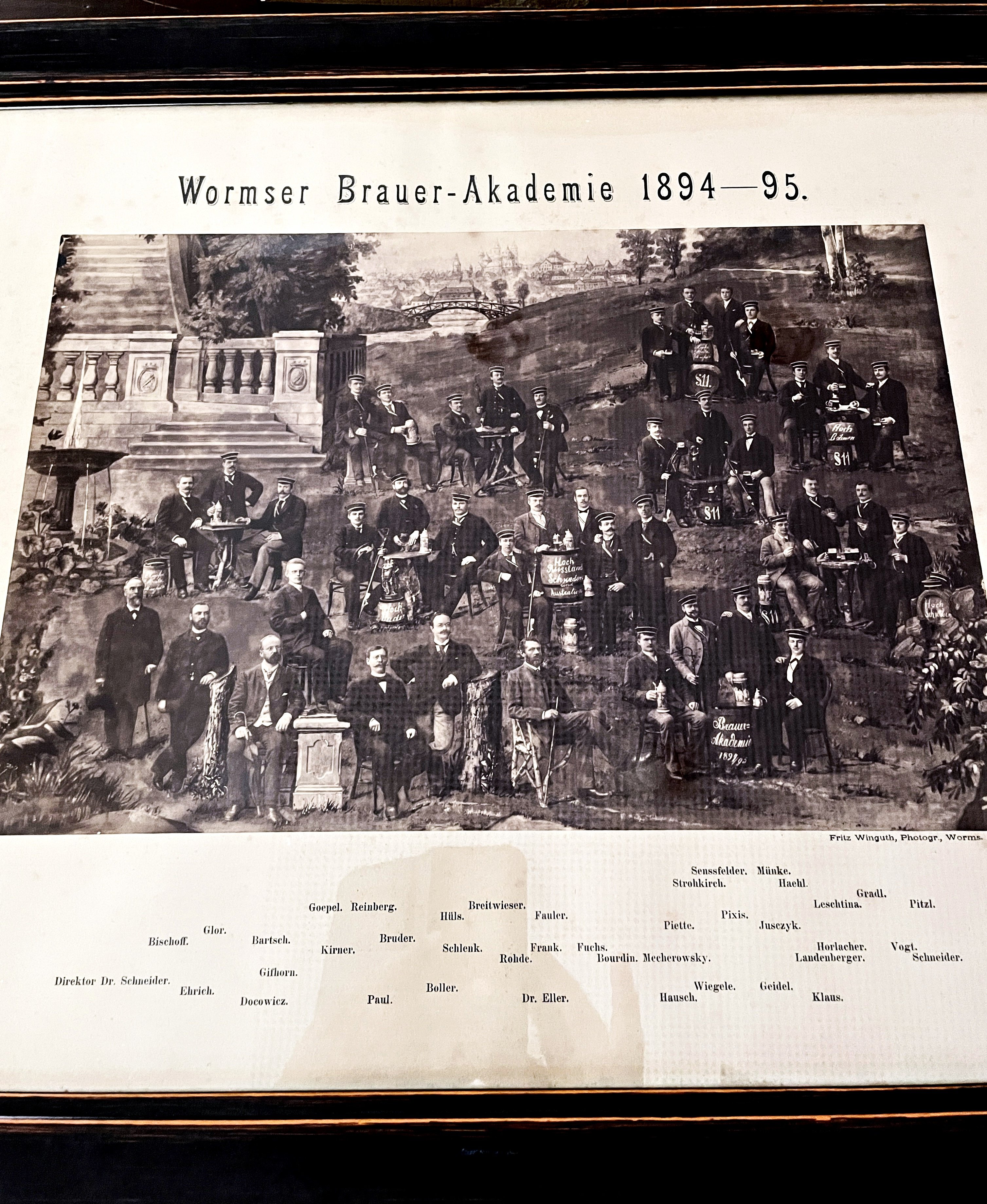 Gruppenbild Brauakademie Worms (Museum Im Alten Rathaus Grünstadt CC BY-NC-SA)