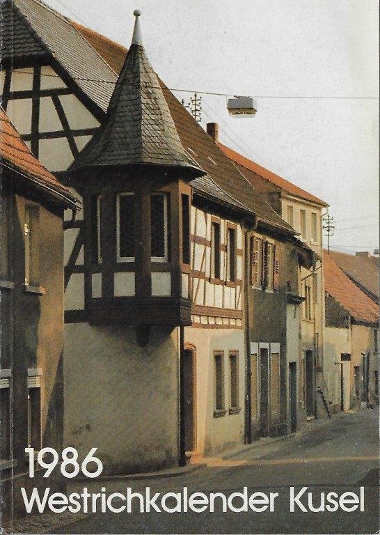Westrichkalender 1986 (Stadt- und Heimatmuseum Kusel RR-F)