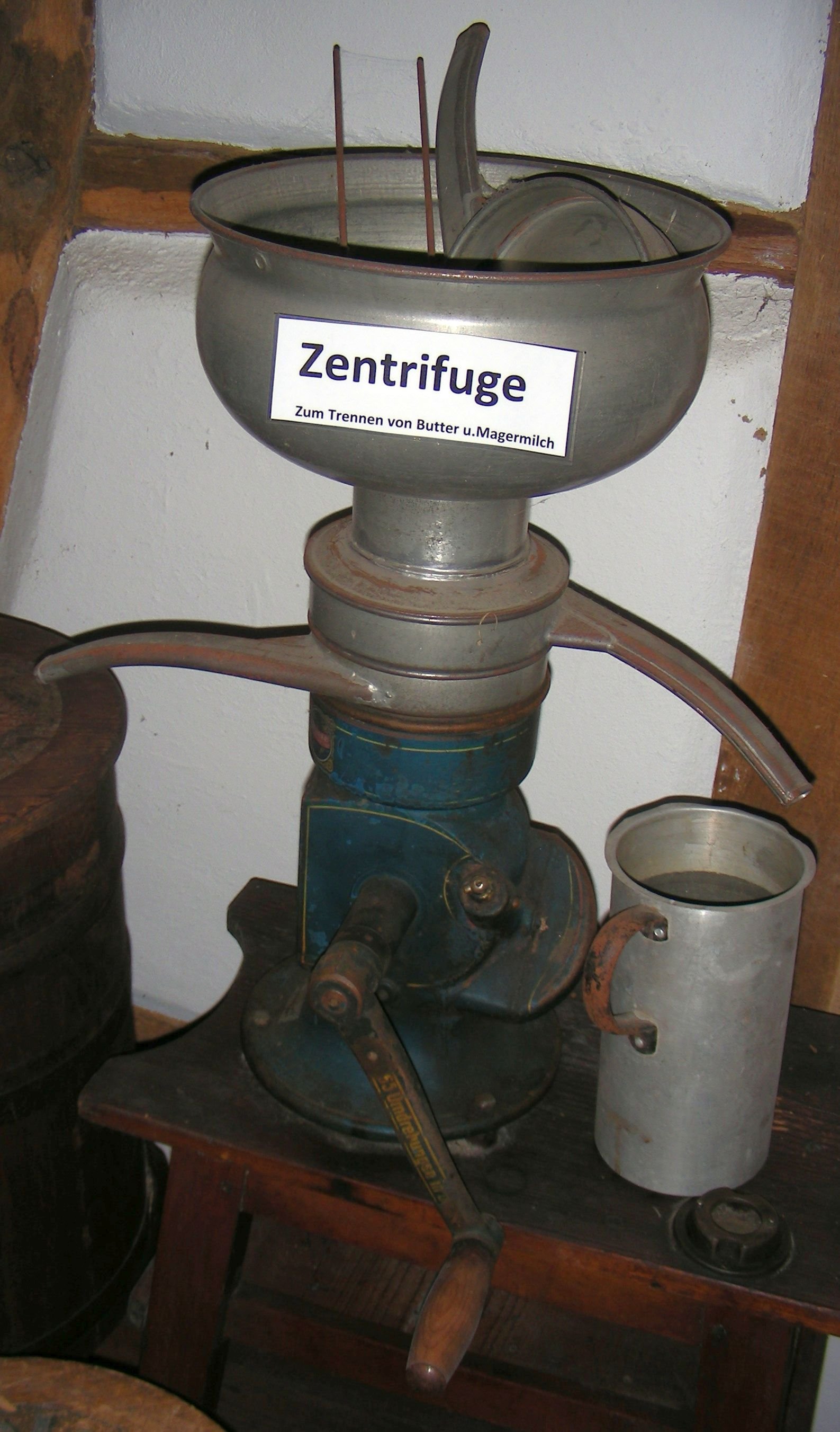 Milchzentrifuge (Einrichmuseum CC BY-NC-SA)
