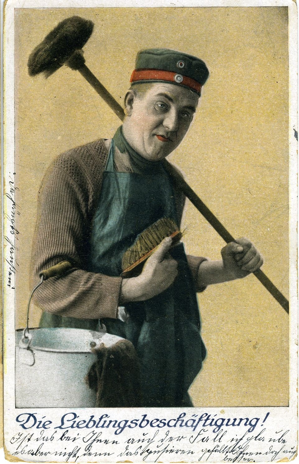 Bildpostkarte Lieblingsbeschäftigung (Historisches Museum der Pfalz, Speyer CC BY)