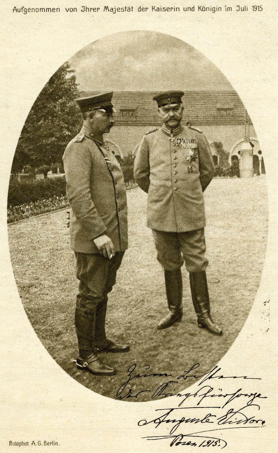 Postkarte Kaiser Wilhelm II. und Paul von Hindenburg (Historisches Museum der Pfalz, Speyer CC BY)